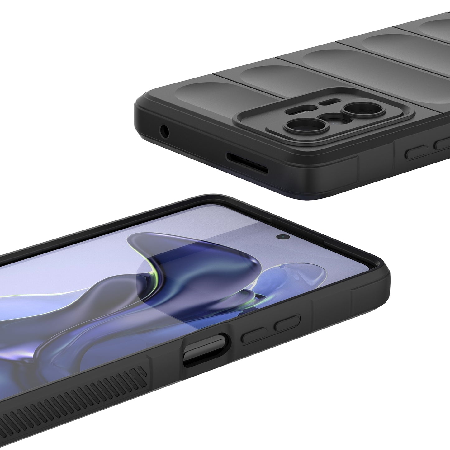 Xiaomi 11T Magic Shield TPU + Flannel Phone Case: Durable, Non-toxic, Easy Access, Stylish Design