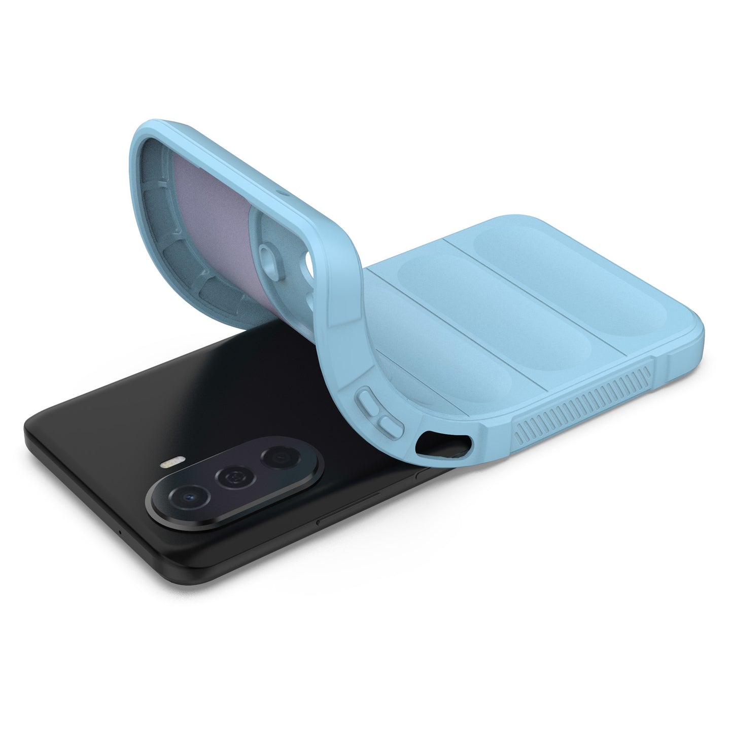 Huawei Nova Y70 Magic Shield TPU + Flannel Phone Case: Durable, Non-toxic, Easy Access, Stylish Design