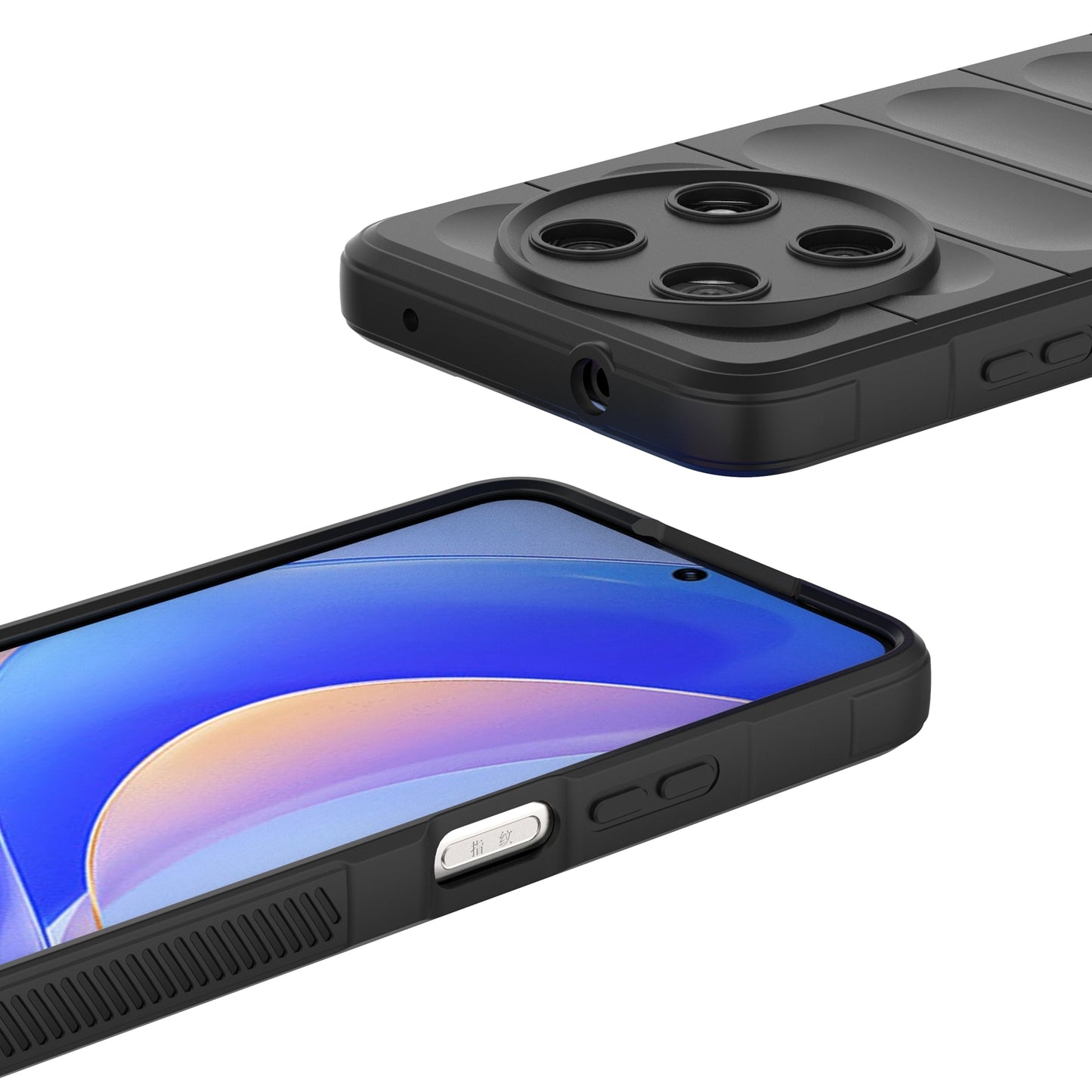 Huawei Enjoy 50 Pro Magic Shield TPU + Flannel Phone Case: Durable, Non-toxic, Easy Access, Stylish Design