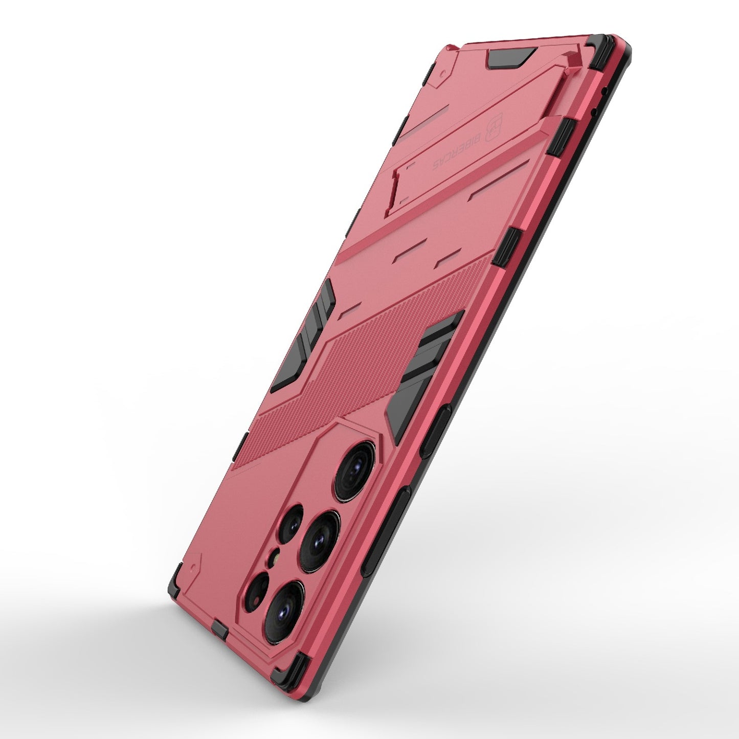Samsung Galaxy S23 Ultra 5G Shockproof Phone Case - Punk Armor 2-in-1 PC + TPU with Invisible Holder