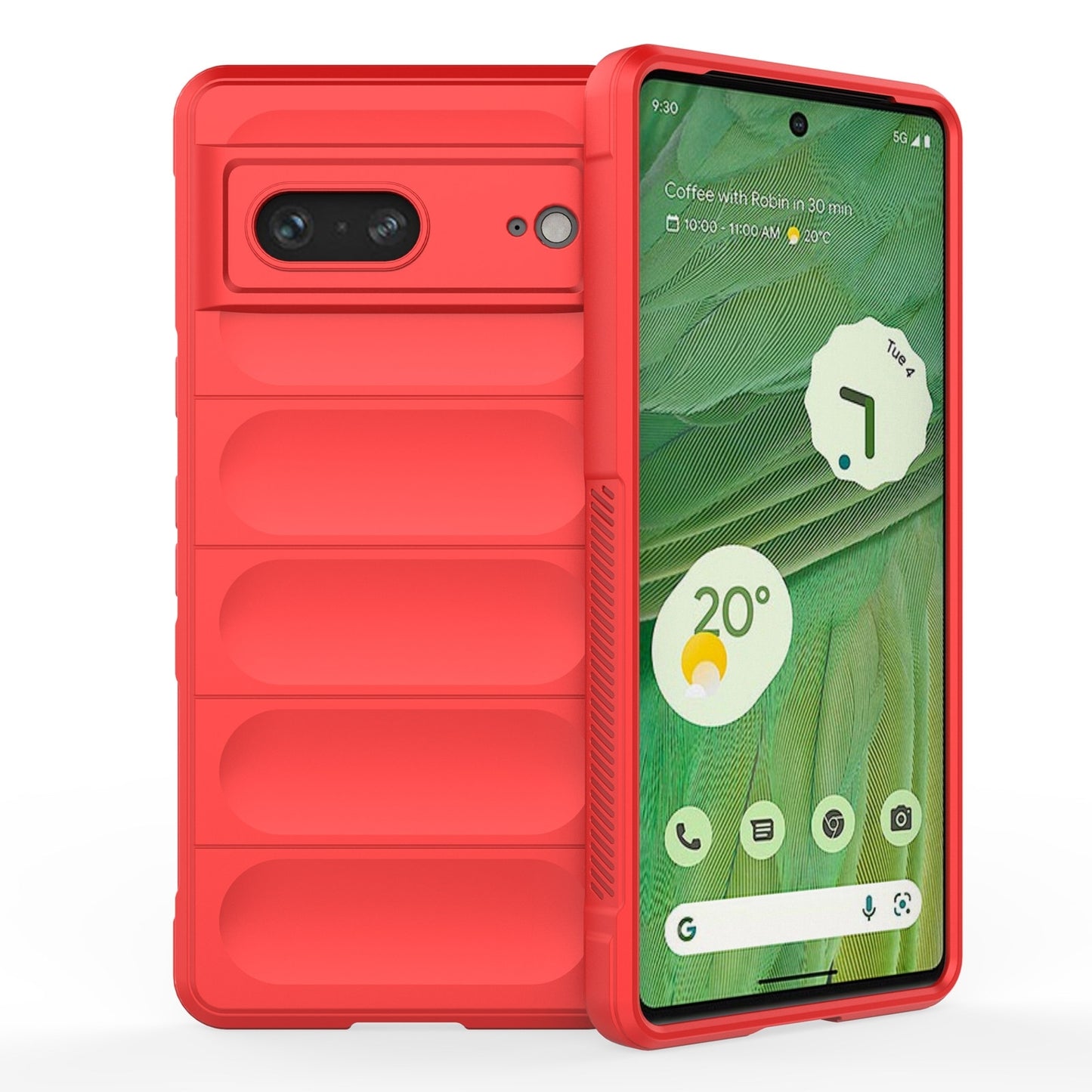 Google Pixel 7 Magic Shield TPU + Flannel Phone Case: Durable, Non-toxic, Easy Access, Stylish Design