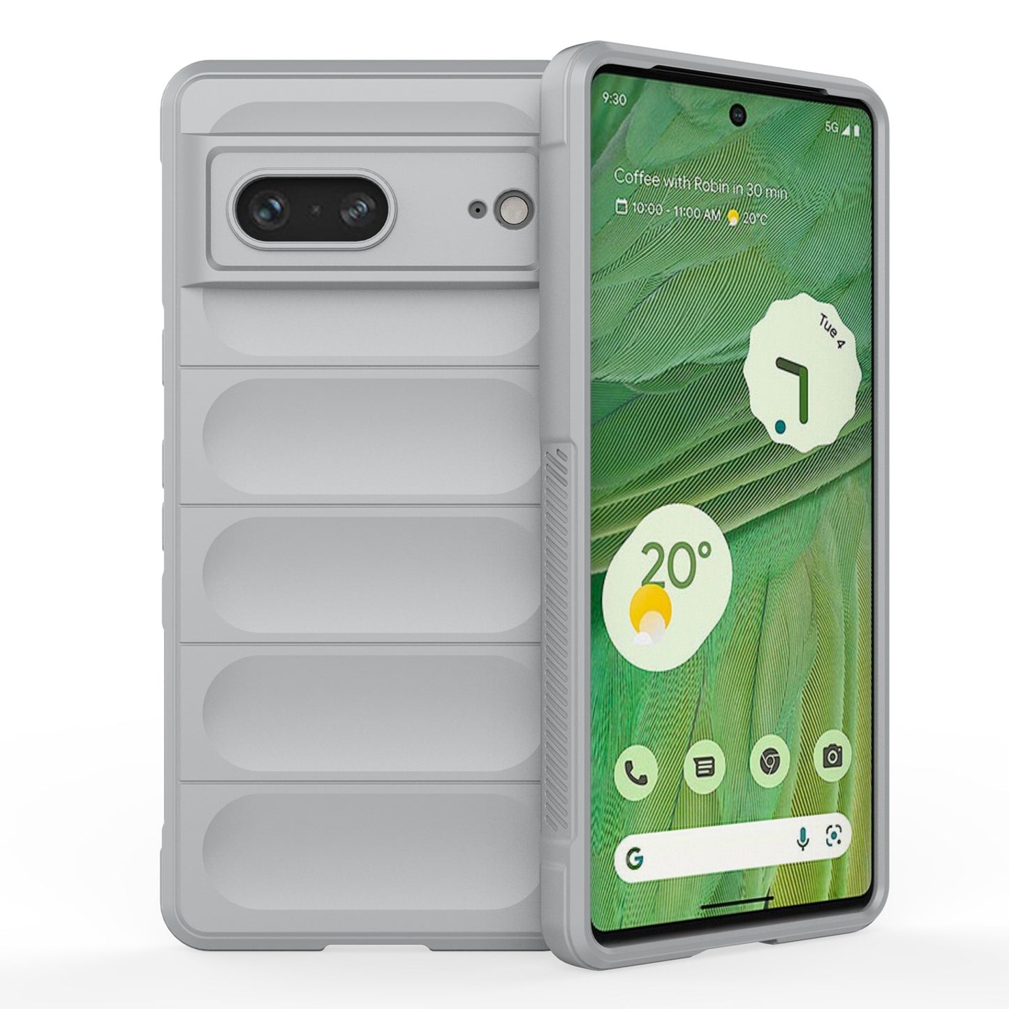 Google Pixel 7 Magic Shield TPU + Flannel Phone Case: Durable, Non-toxic, Easy Access, Stylish Design