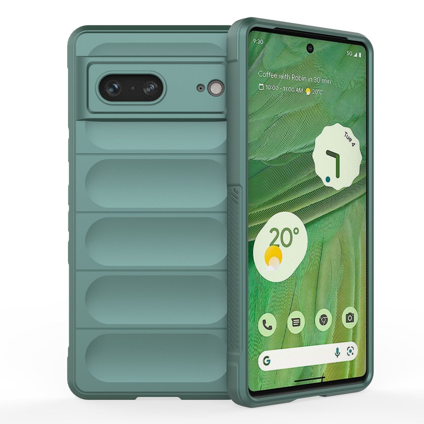 Google Pixel 7 Magic Shield TPU + Flannel Phone Case: Durable, Non-toxic, Easy Access, Stylish Design