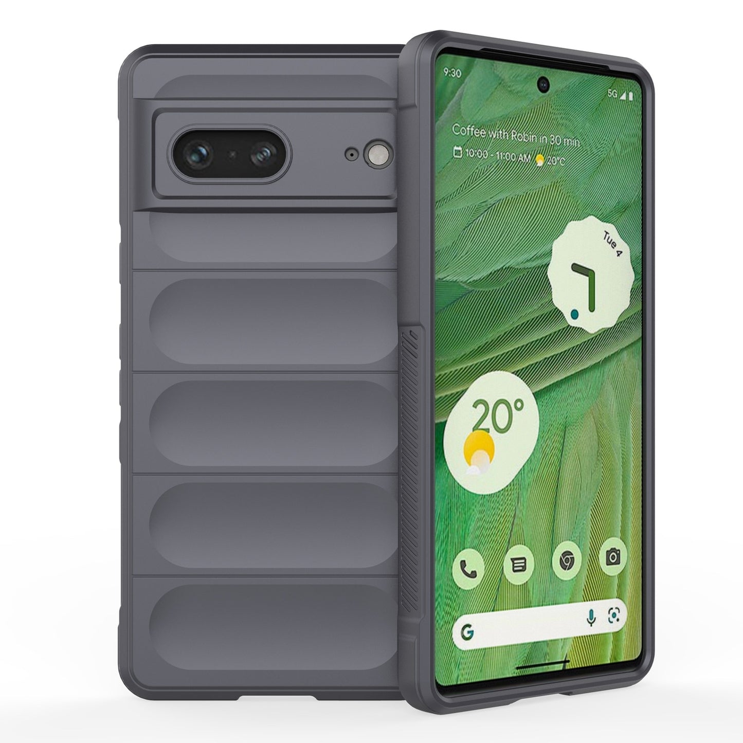 Google Pixel 7 Magic Shield TPU + Flannel Phone Case: Durable, Non-toxic, Easy Access, Stylish Design