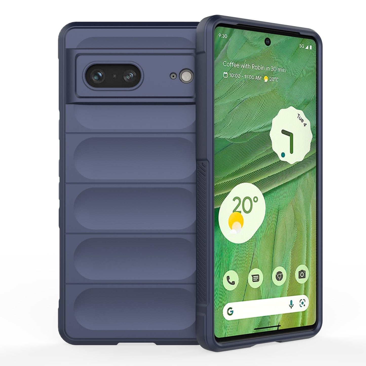 Google Pixel 7 Magic Shield TPU + Flannel Phone Case: Durable, Non-toxic, Easy Access, Stylish Design