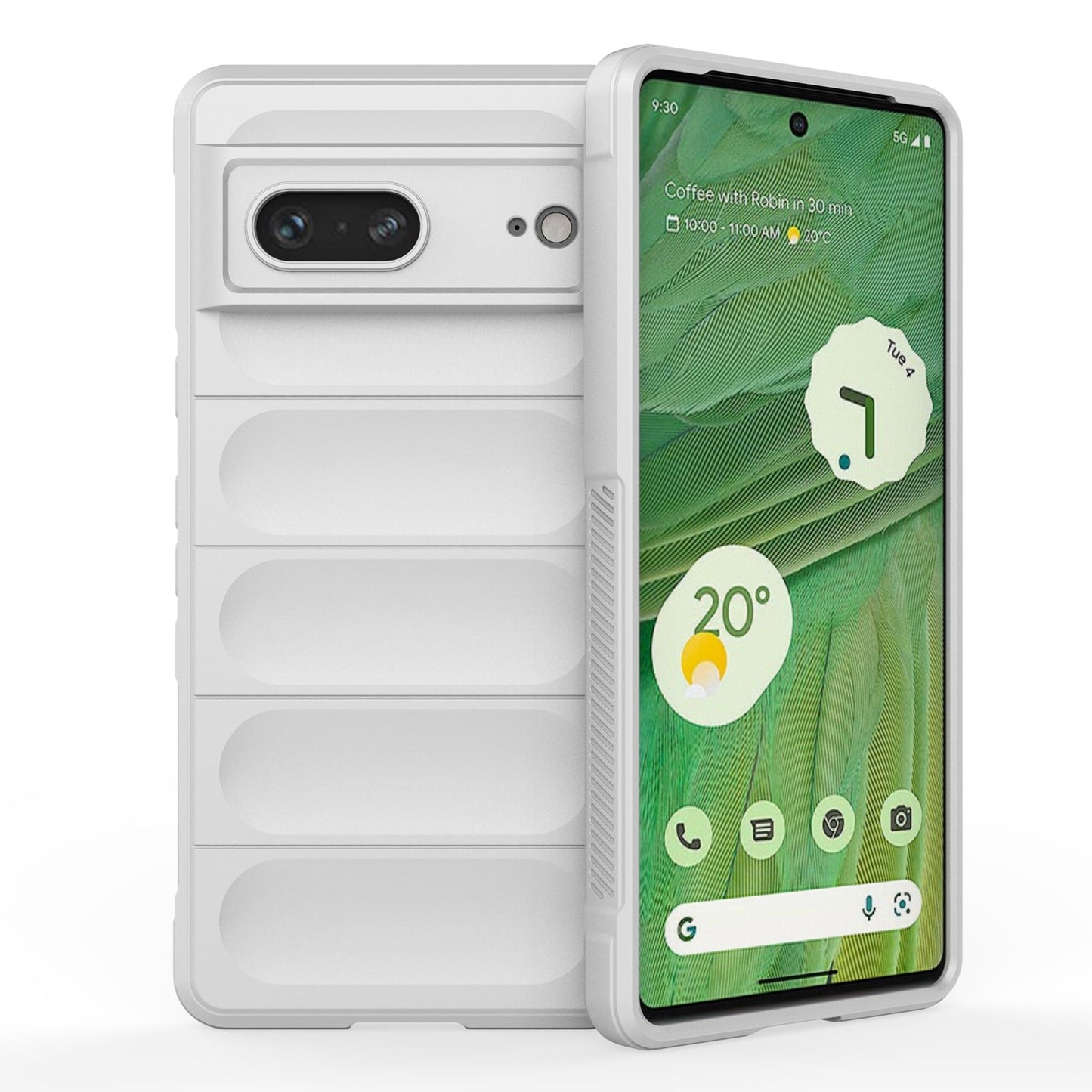 Google Pixel 7 Magic Shield TPU + Flannel Phone Case: Durable, Non-toxic, Easy Access, Stylish Design
