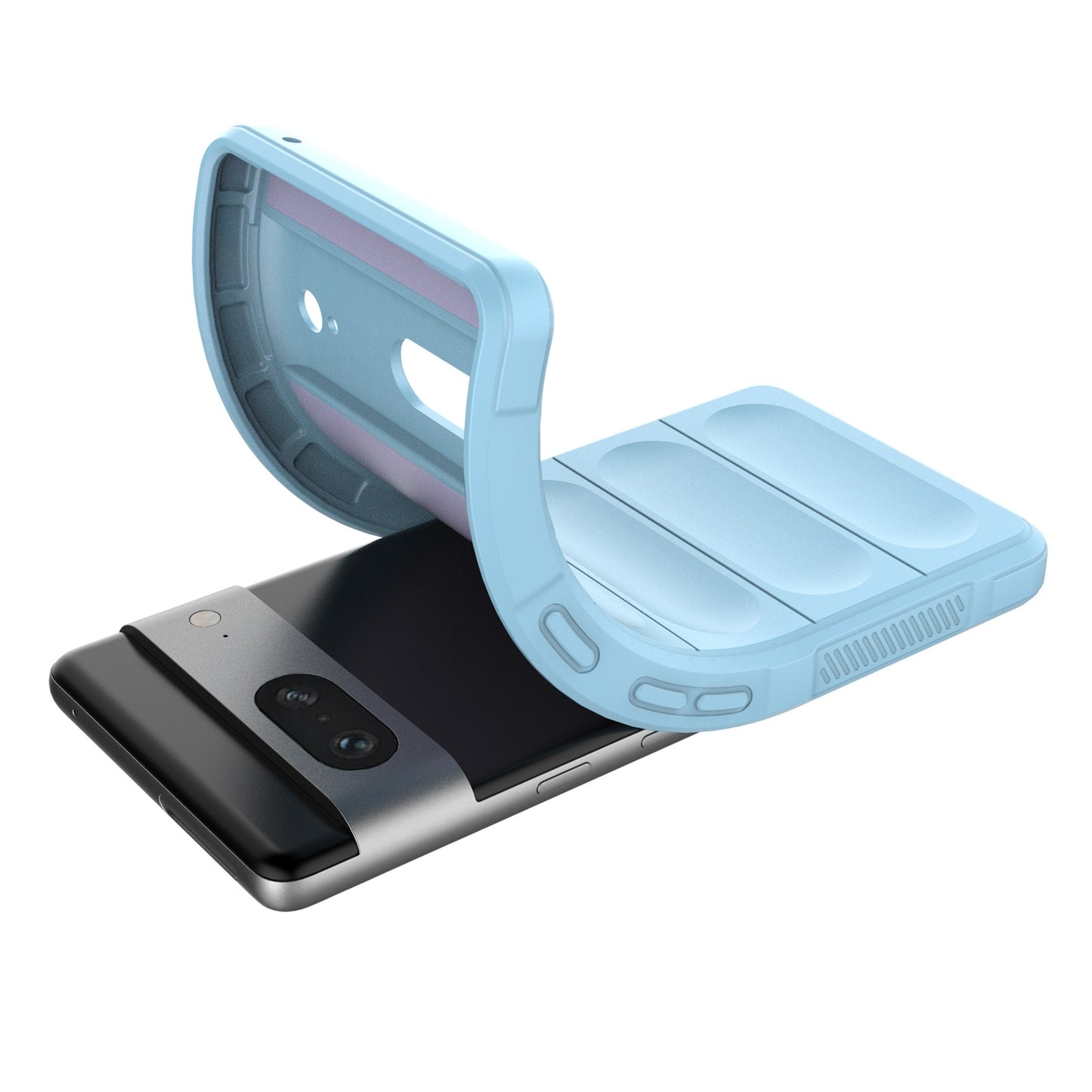 Google Pixel 7 Magic Shield TPU + Flannel Phone Case: Durable, Non-toxic, Easy Access, Stylish Design