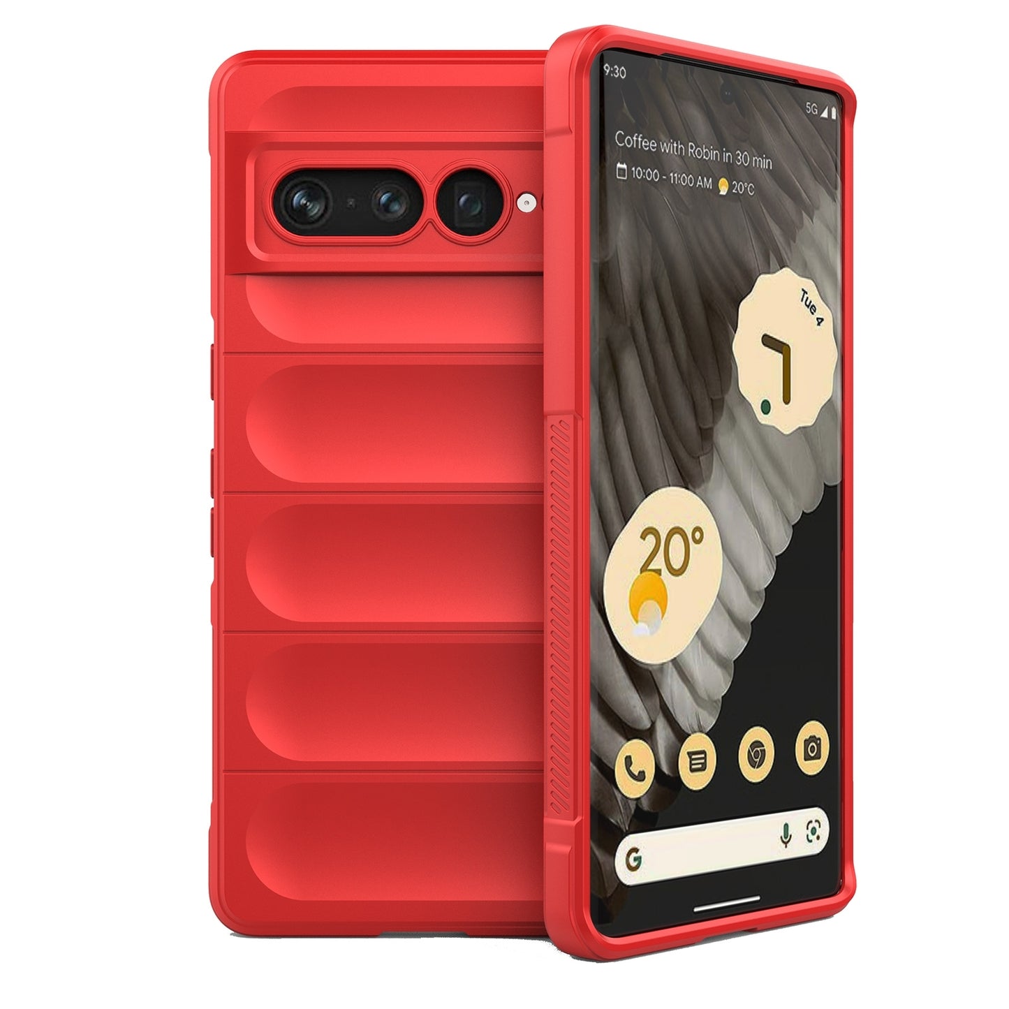 Google Pixel 7 Pro Magic Shield TPU + Flannel Phone Case: Durable, Non-toxic, Easy Access, Stylish Design