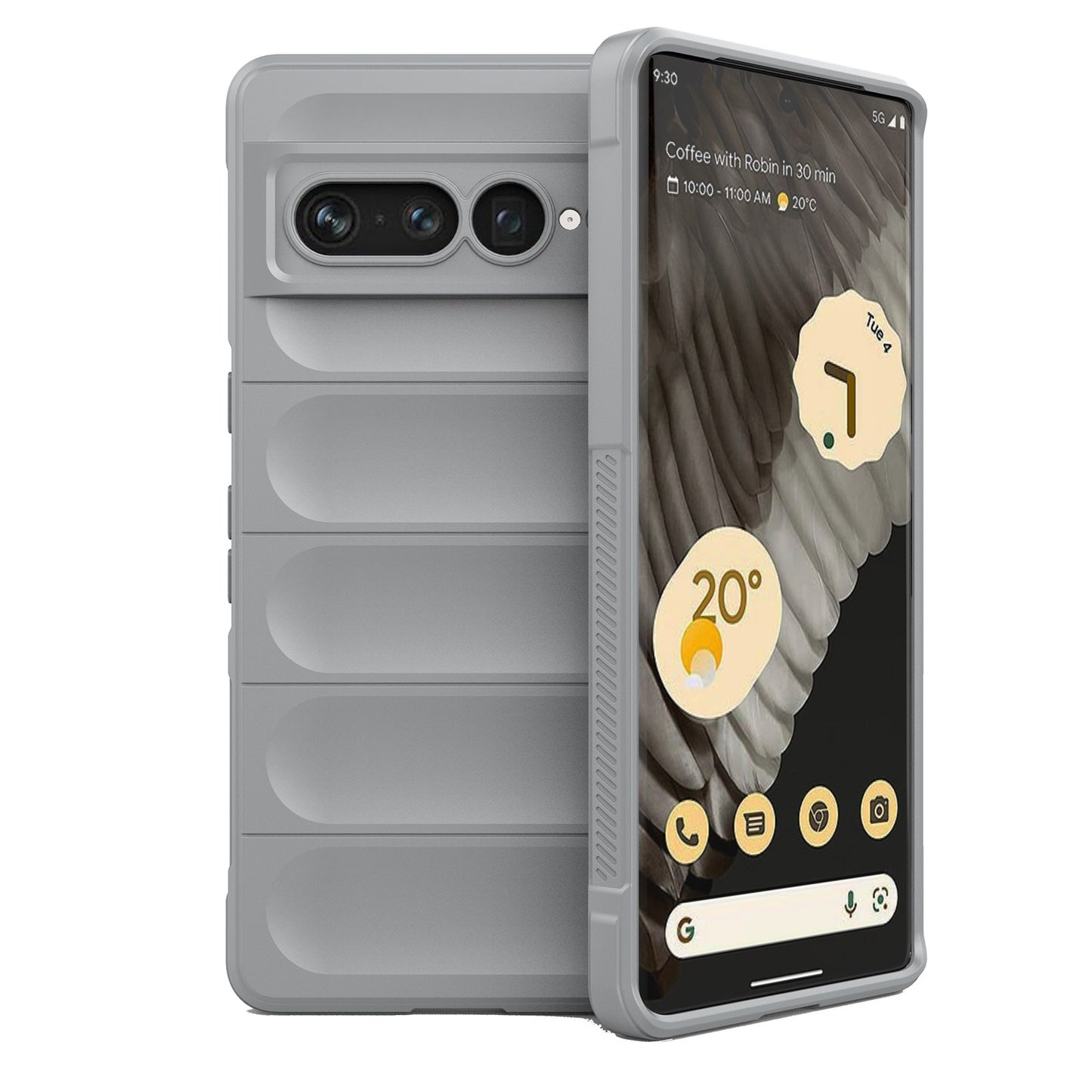 Google Pixel 7 Pro Magic Shield TPU + Flannel Phone Case: Durable, Non-toxic, Easy Access, Stylish Design