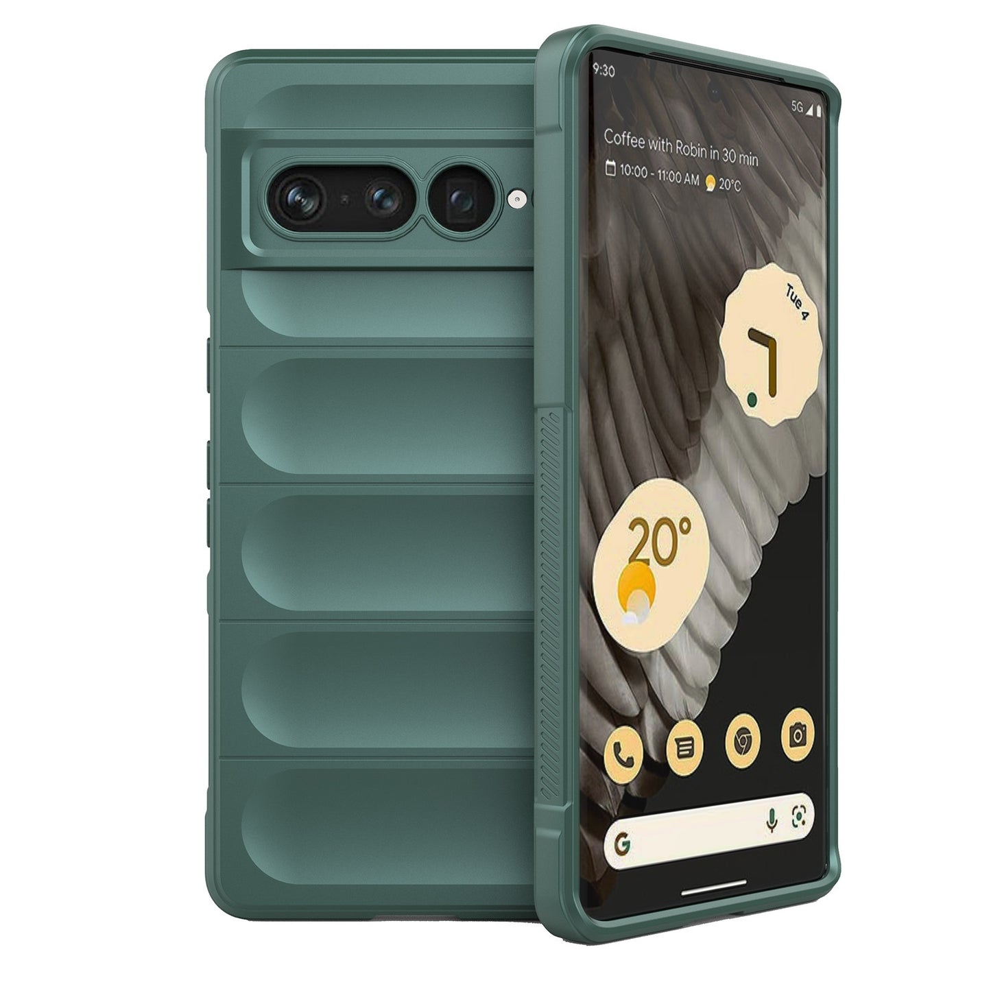 Google Pixel 7 Pro Magic Shield TPU + Flannel Phone Case: Durable, Non-toxic, Easy Access, Stylish Design