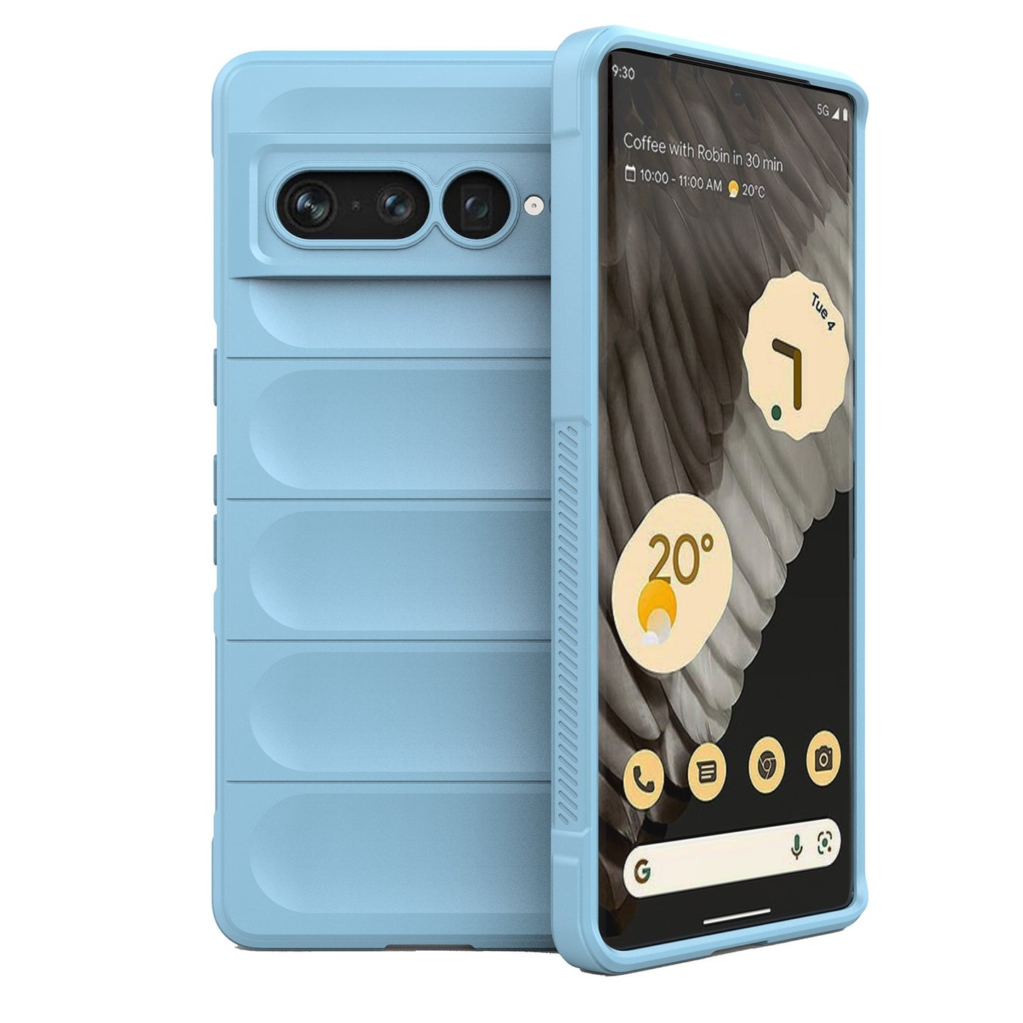 Google Pixel 7 Pro Magic Shield TPU + Flannel Phone Case: Durable, Non-toxic, Easy Access, Stylish Design