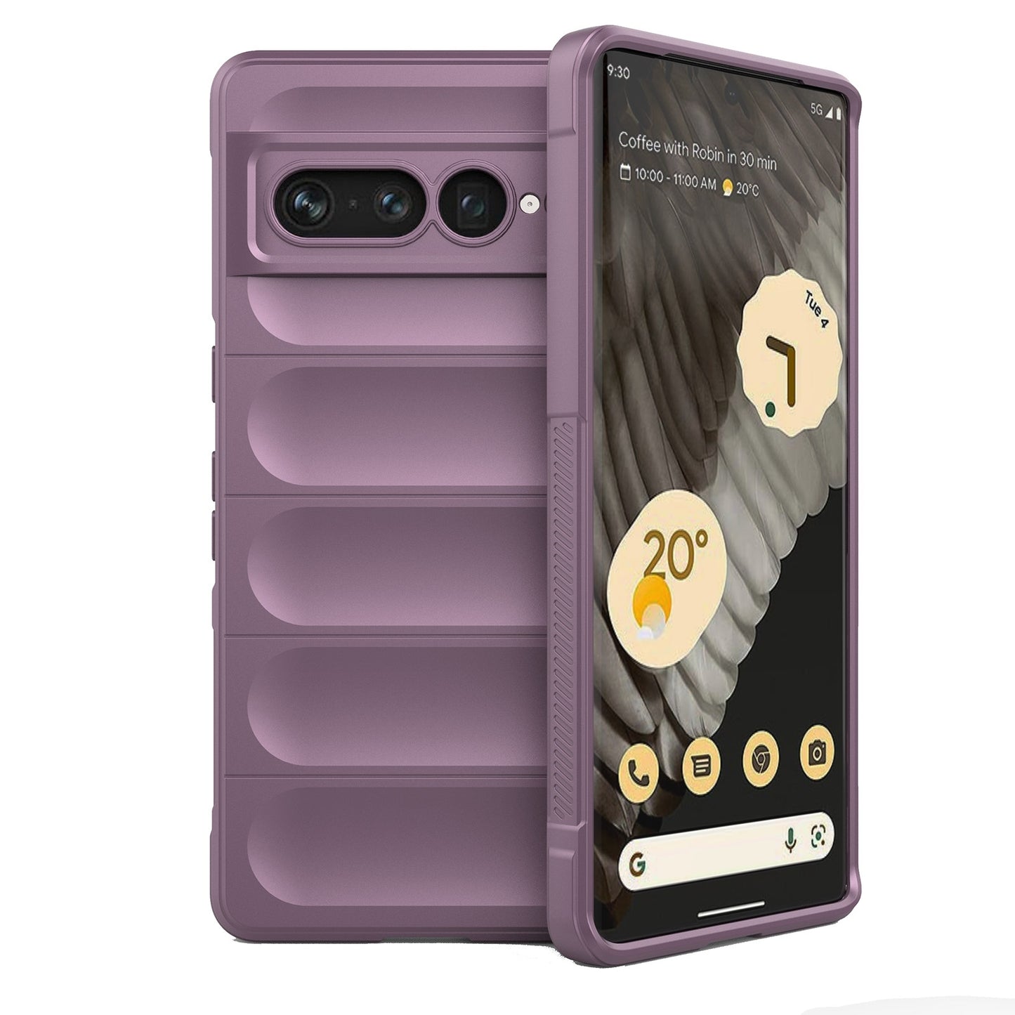 Google Pixel 7 Pro Magic Shield TPU + Flannel Phone Case: Durable, Non-toxic, Easy Access, Stylish Design