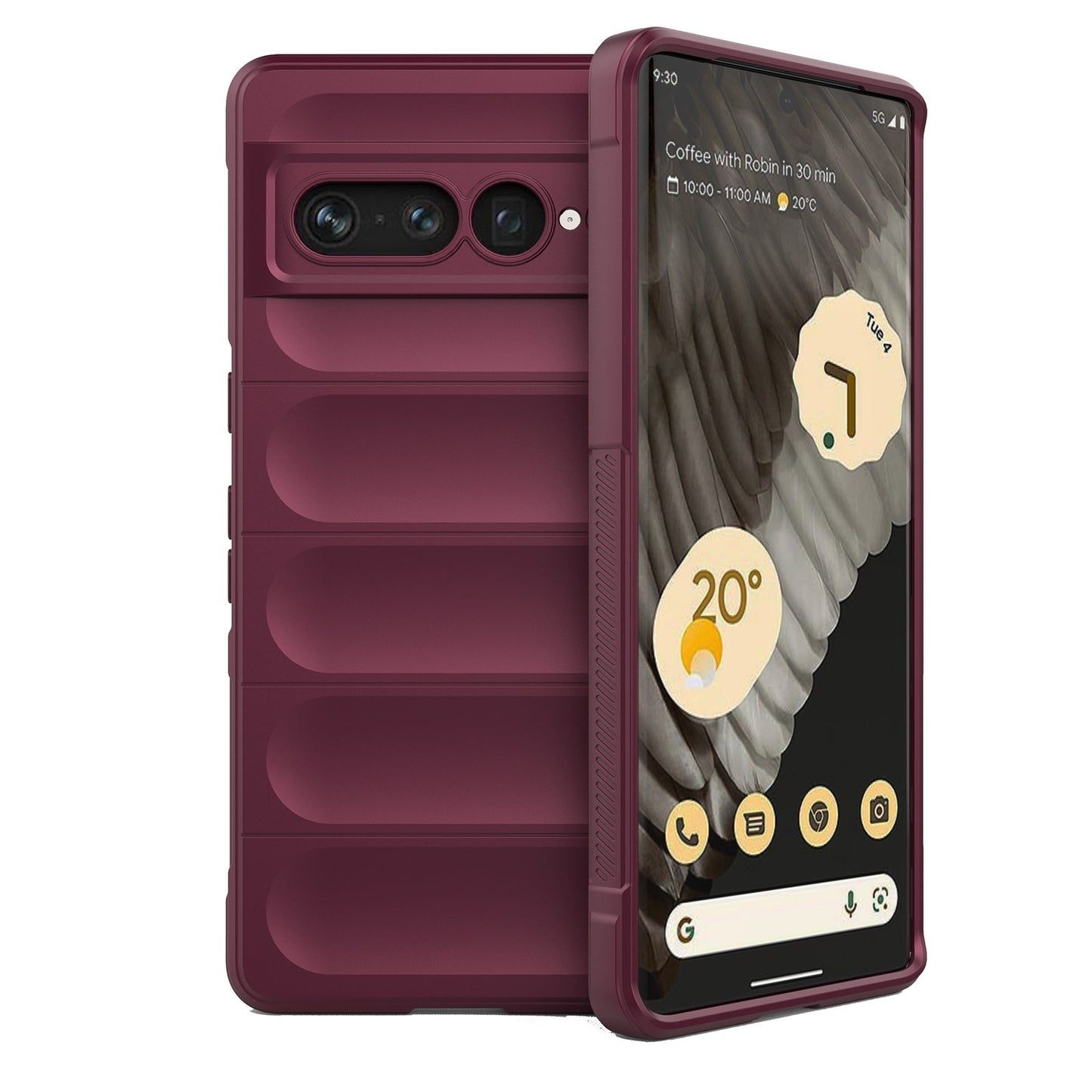Google Pixel 7 Pro Magic Shield TPU + Flannel Phone Case: Durable, Non-toxic, Easy Access, Stylish Design