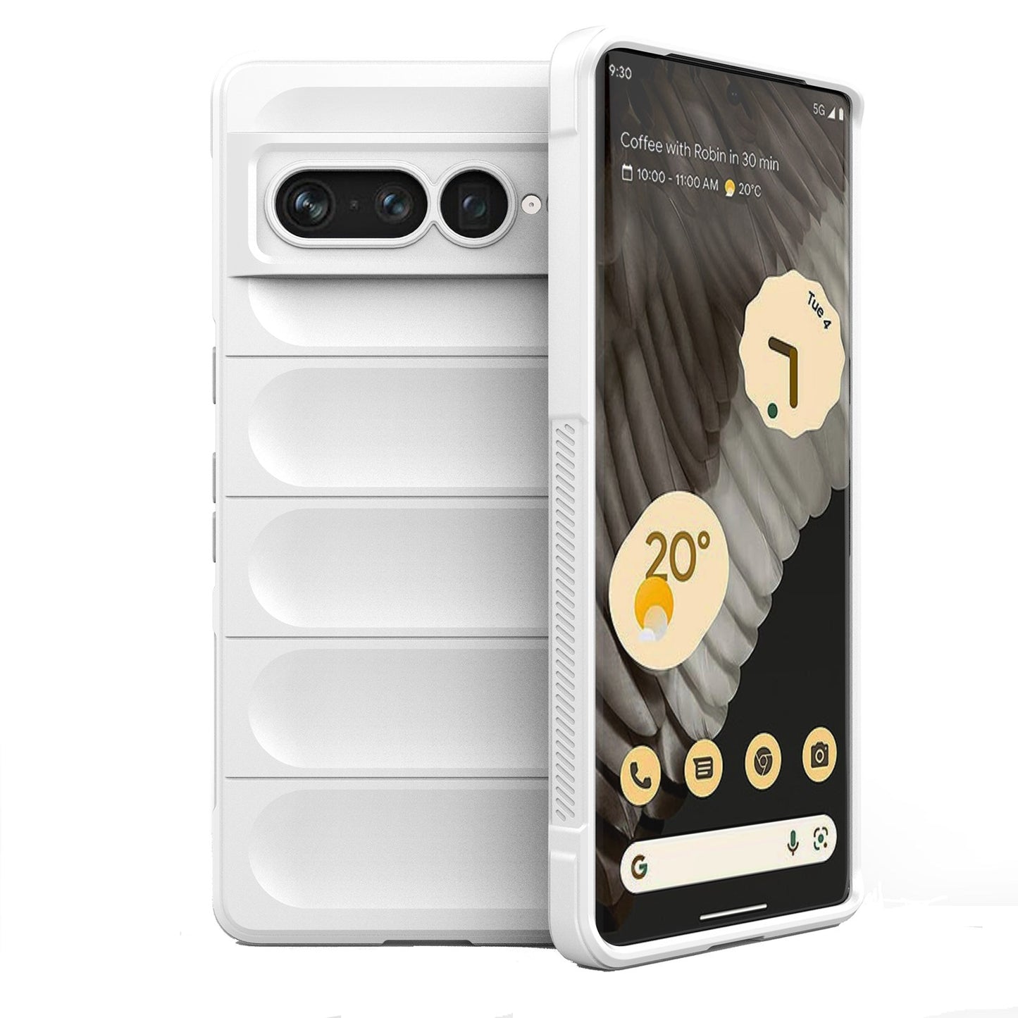 Google Pixel 7 Pro Magic Shield TPU + Flannel Phone Case: Durable, Non-toxic, Easy Access, Stylish Design