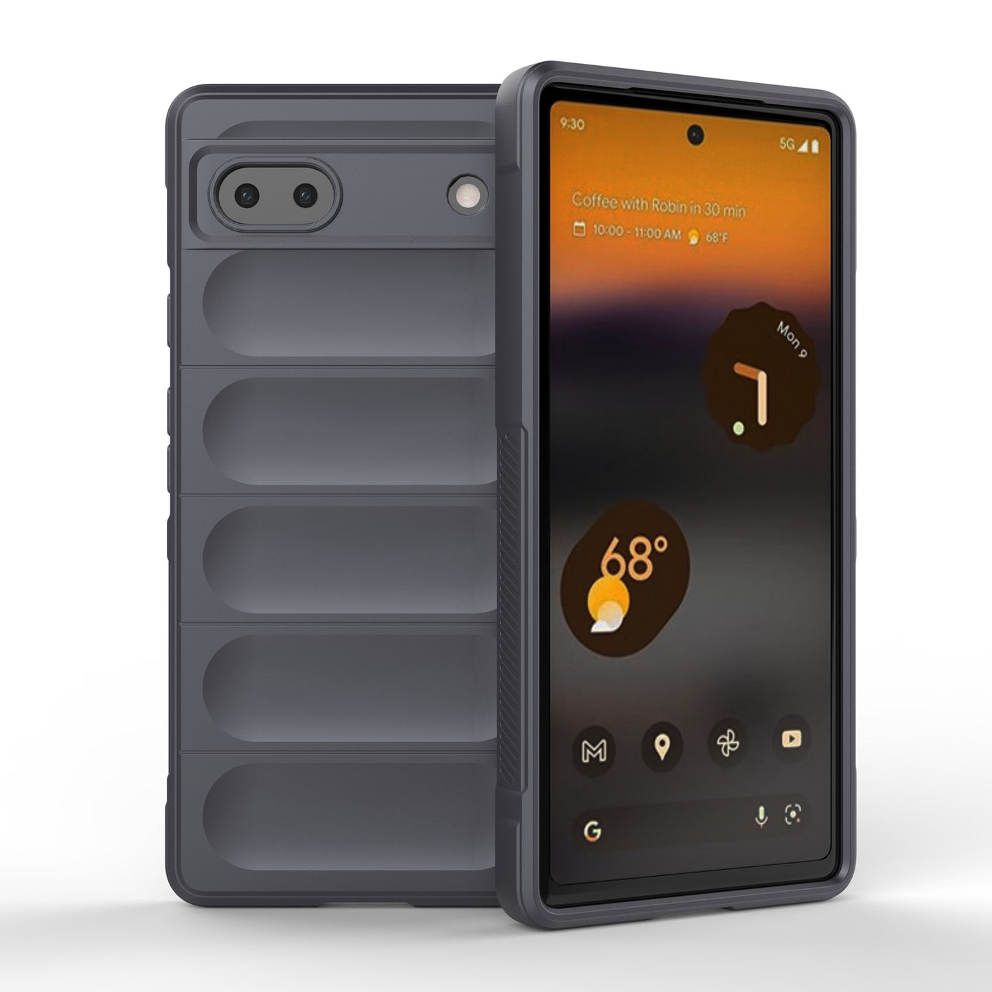 Google Pixel 6a Magic Shield TPU + Flannel Phone Case: Durable, Non-toxic, Easy Access, Stylish Design