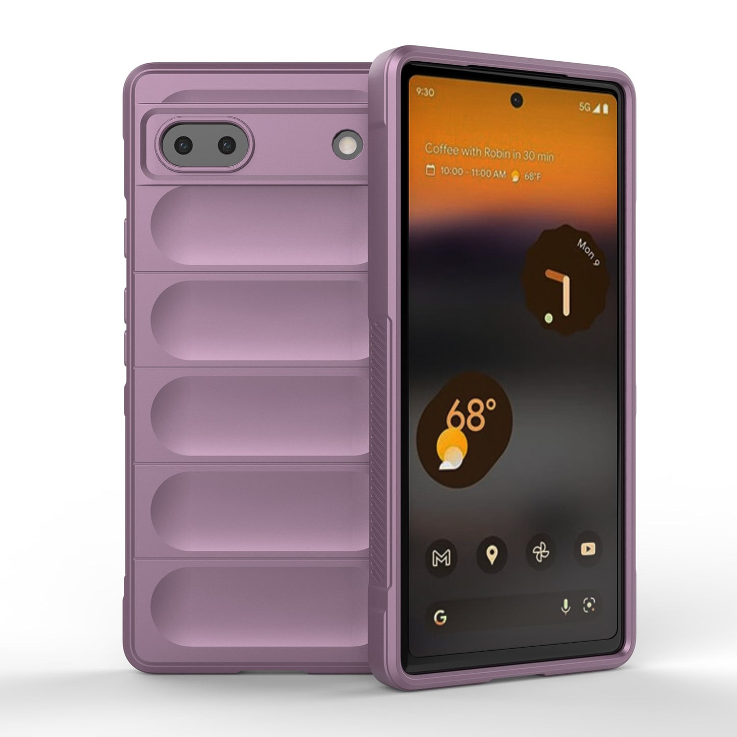 Google Pixel 6a Magic Shield TPU + Flannel Phone Case: Durable, Non-toxic, Easy Access, Stylish Design