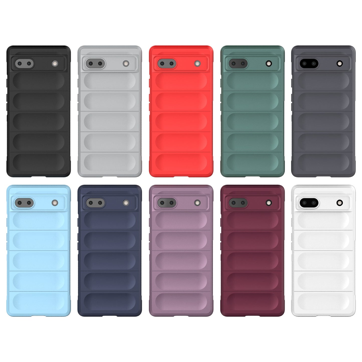 Google Pixel 6a Magic Shield TPU + Flannel Phone Case: Durable, Non-toxic, Easy Access, Stylish Design