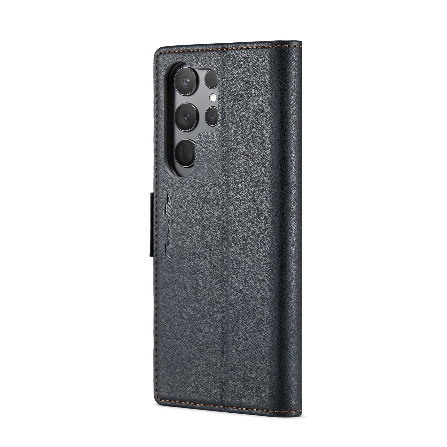 Samsung Galaxy S24 Ultra Leather Wallet Case - RFID Blocking, Stand Function, Card Slots
