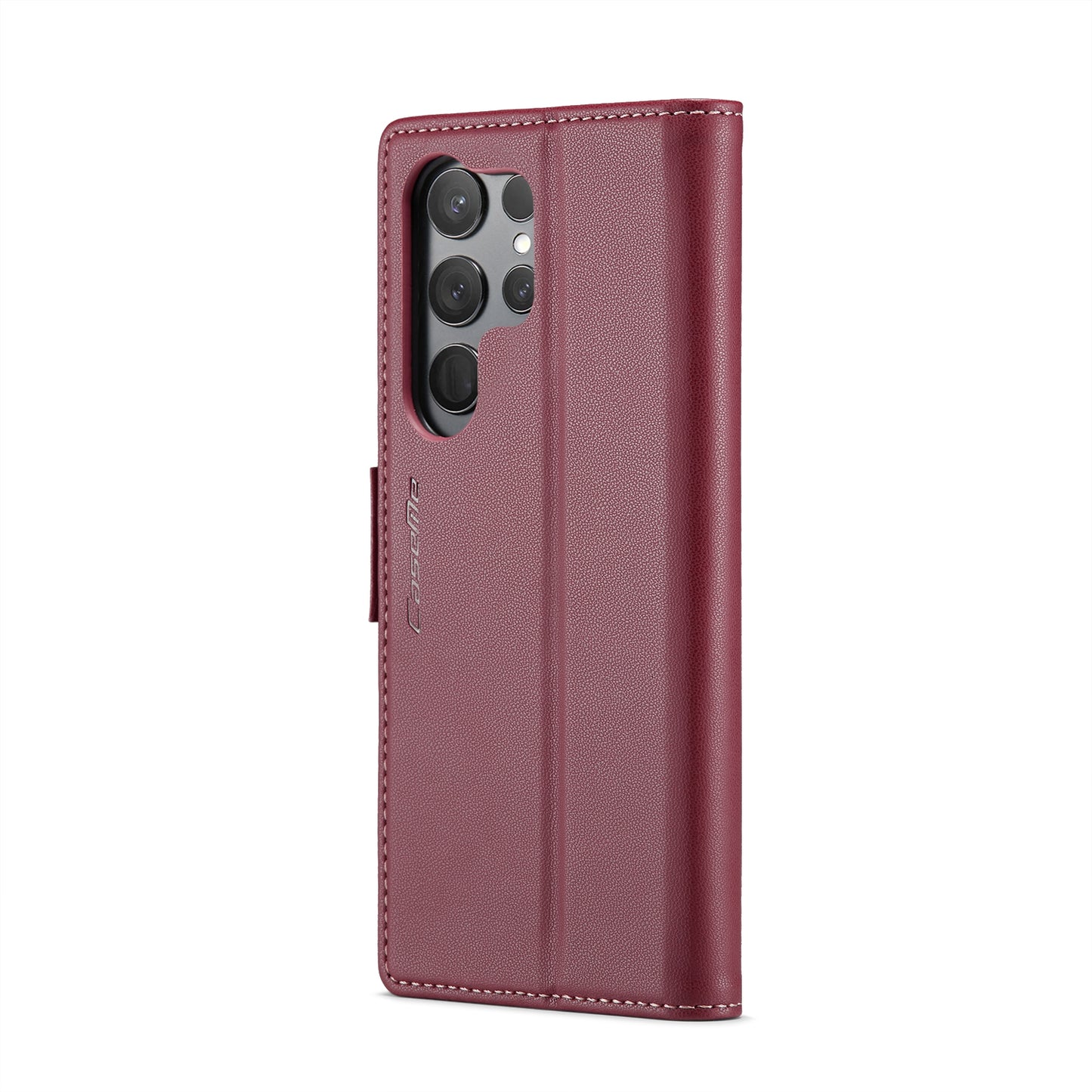 Samsung Galaxy S24 Ultra Leather Wallet Case - RFID Blocking, Stand Function, Card Slots