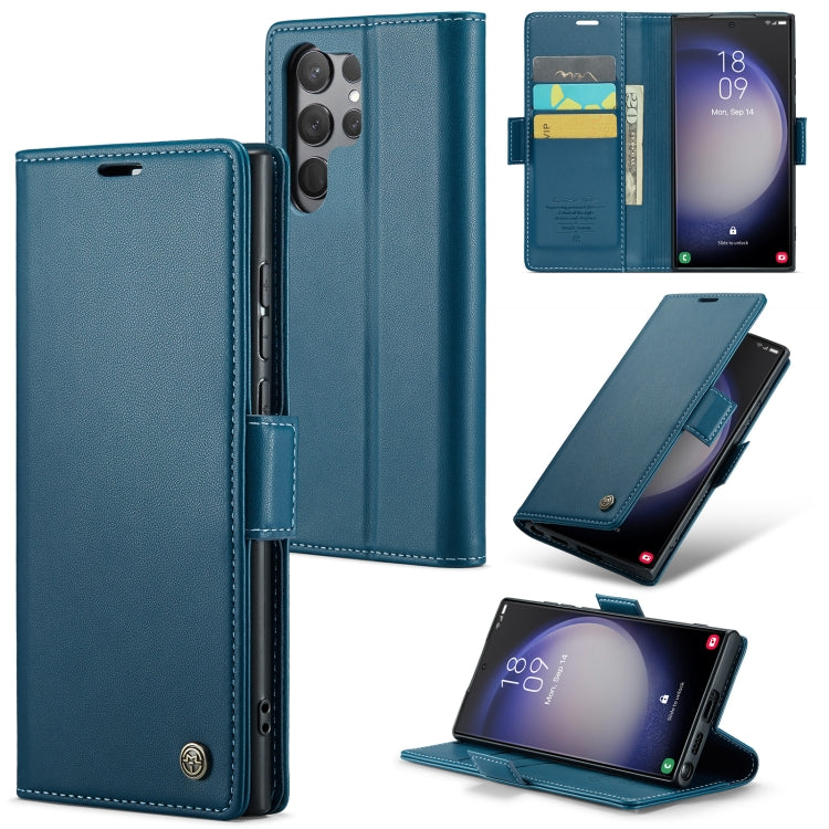 Samsung Galaxy S24 Ultra Leather Wallet Case - RFID Blocking, Stand Function, Card Slots