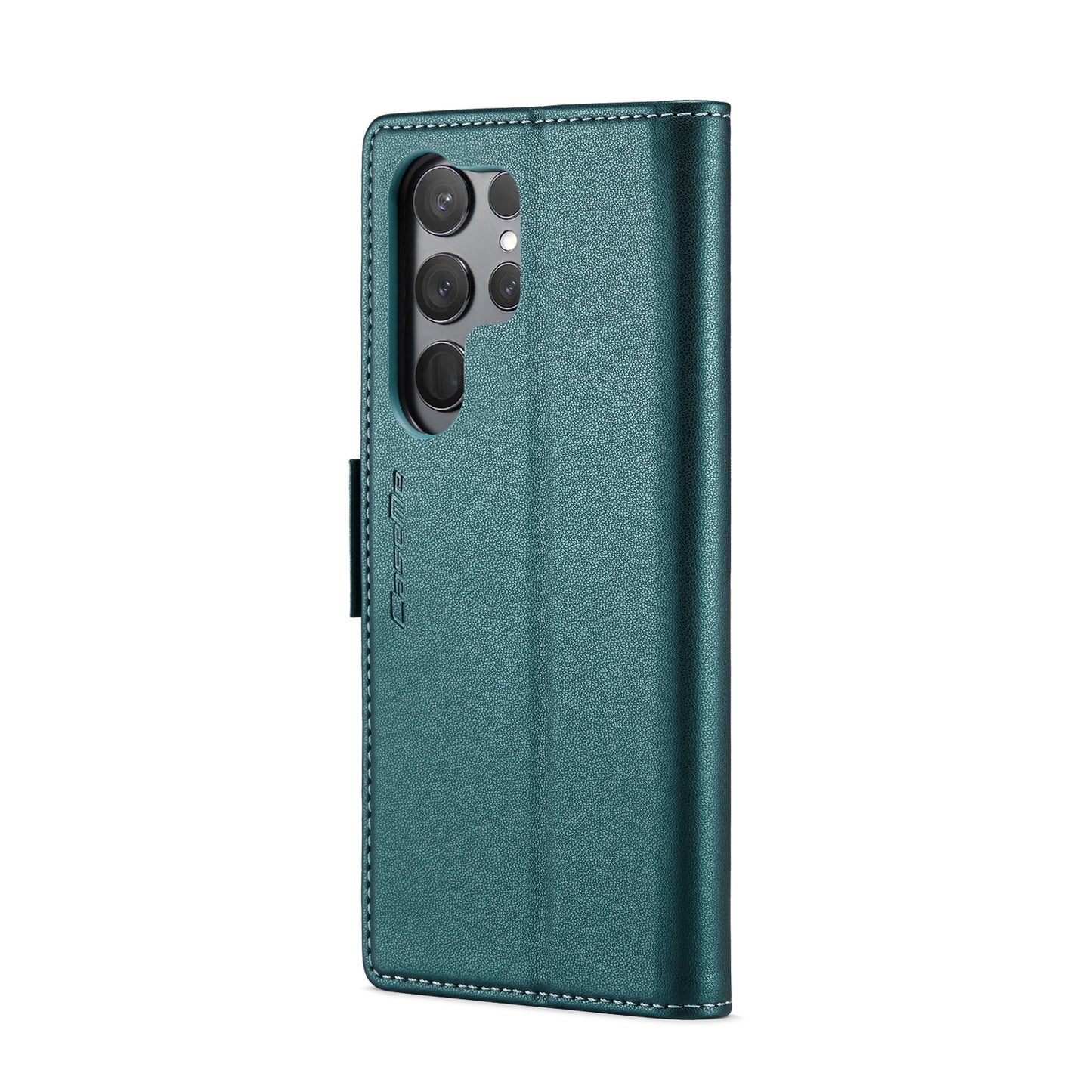 Samsung Galaxy S24 Ultra Leather Wallet Case - RFID Blocking, Stand Function, Card Slots