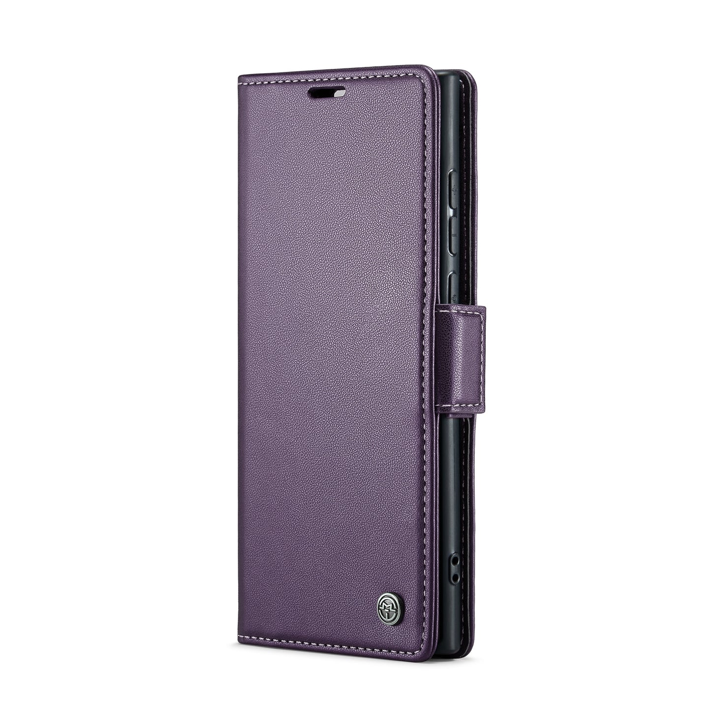 Samsung Galaxy S24 Ultra Leather Wallet Case - RFID Blocking, Stand Function, Card Slots