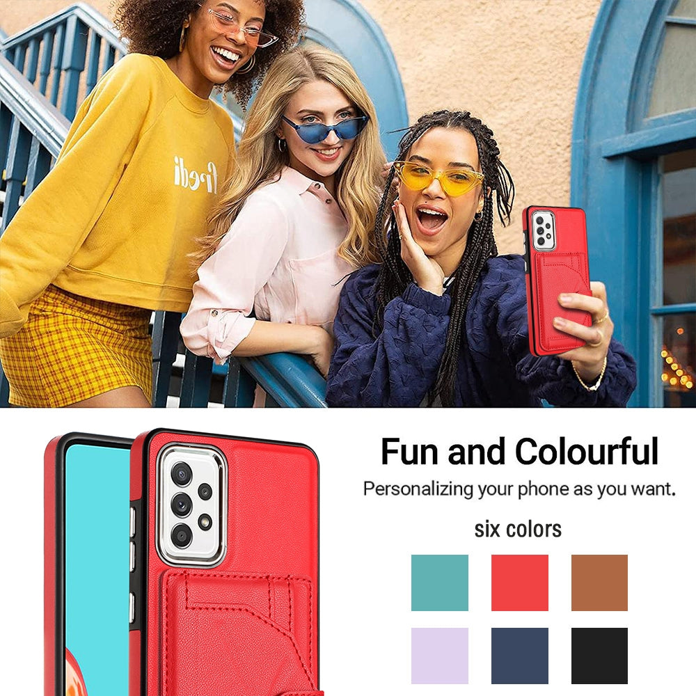 Samsung Galaxy A53 5G Shockproof Leather Phone Case with Card Holder - Stylish, Durable, and Convenient