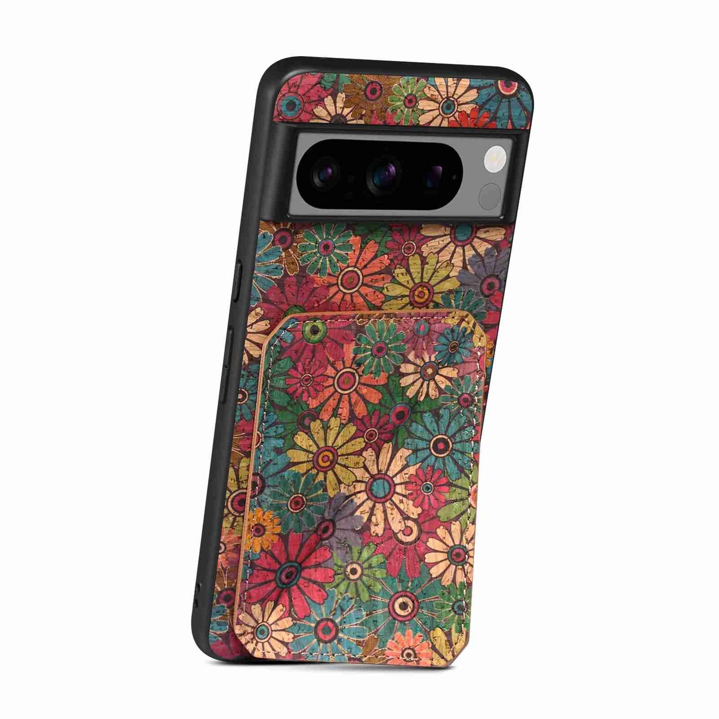 Google Pixel 6 Dual Card Slot Holder Phone Case – Patterned Design, Scratch & Dirt Protection, Convenient Holder