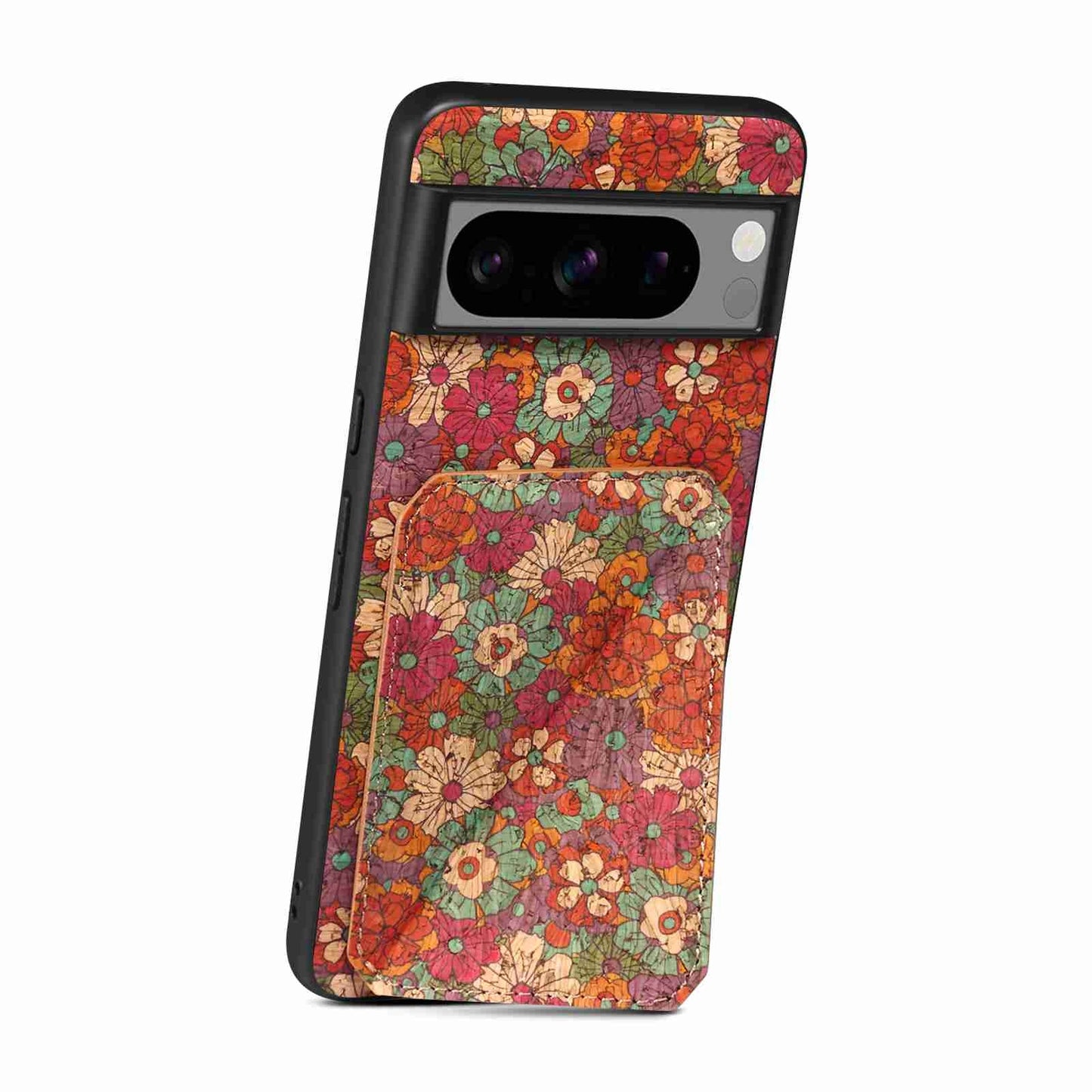 Google Pixel 6 Dual Card Slot Holder Phone Case – Patterned Design, Scratch & Dirt Protection, Convenient Holder