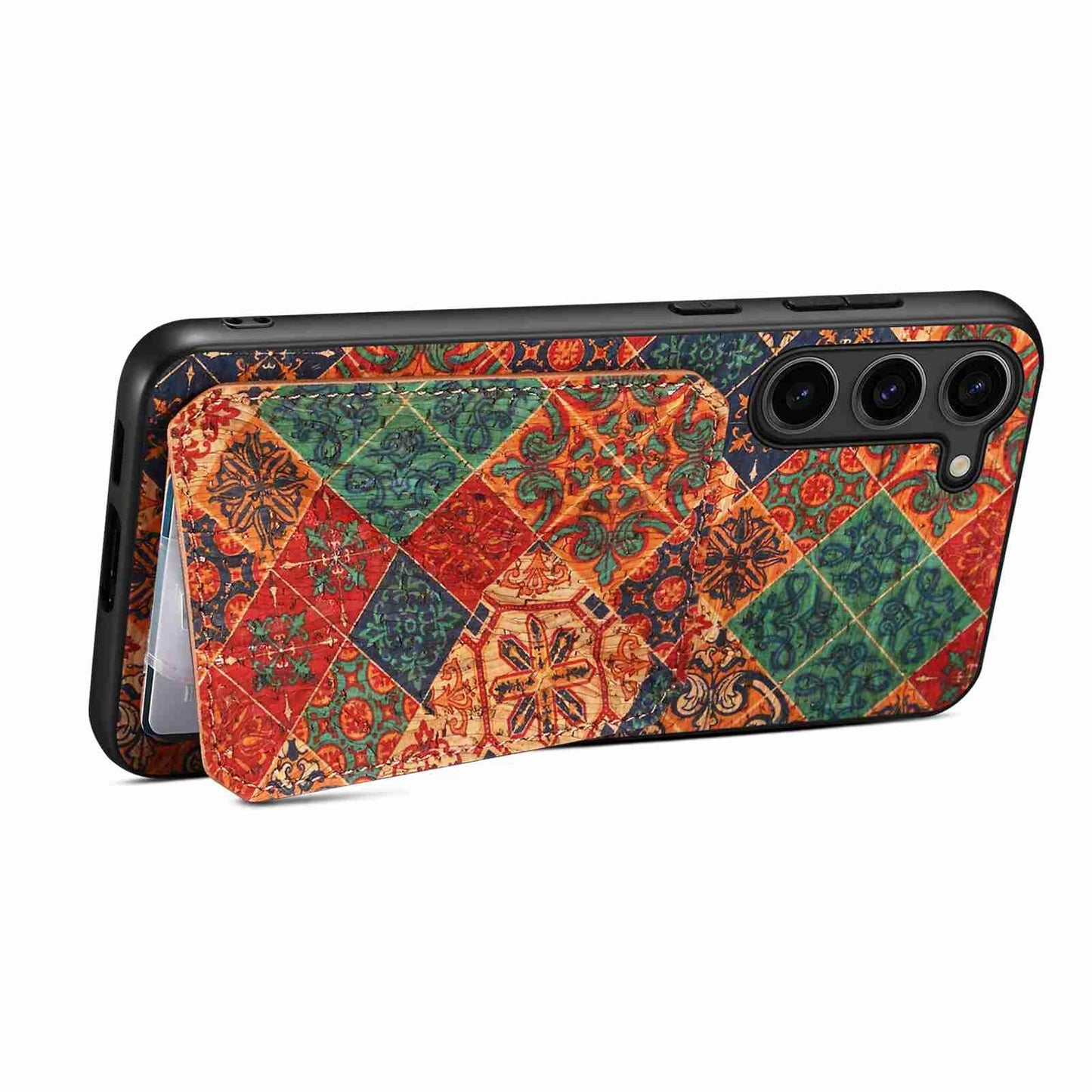 Samsung Galaxy S24 Ultra 5G Dual Card Slot Holder Phone Case – Patterned Design, Scratch & Dirt Protection, Convenient Holder