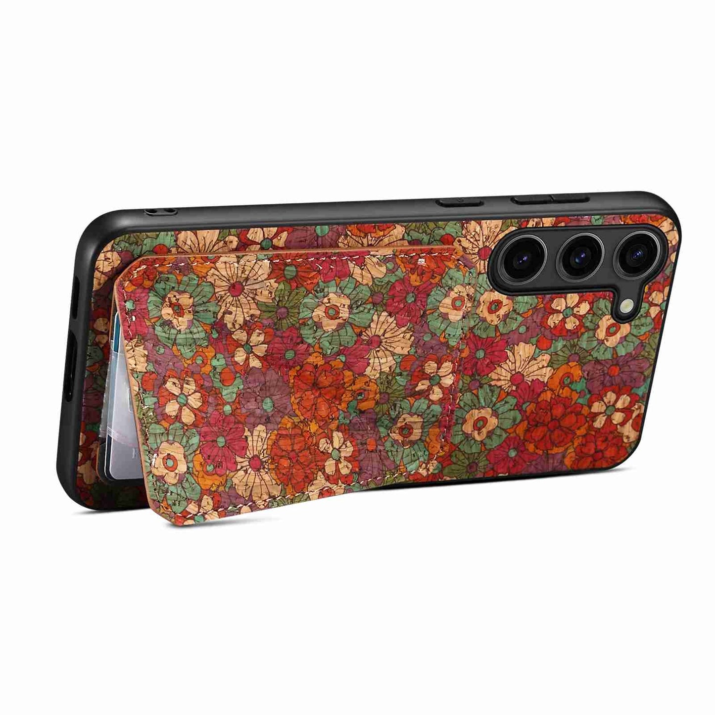 Samsung Galaxy S24 Ultra 5G Dual Card Slot Holder Phone Case – Patterned Design, Scratch & Dirt Protection, Convenient Holder