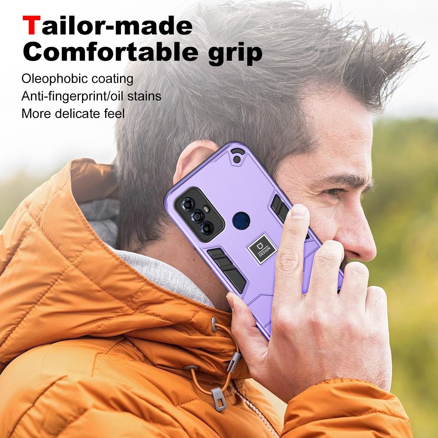 Motorola Moto G Play 2023 2 in 1 Shockproof, Lightweight Phone Case with TPU+PC Material, Fashionable Design, and Precise Cut-outs