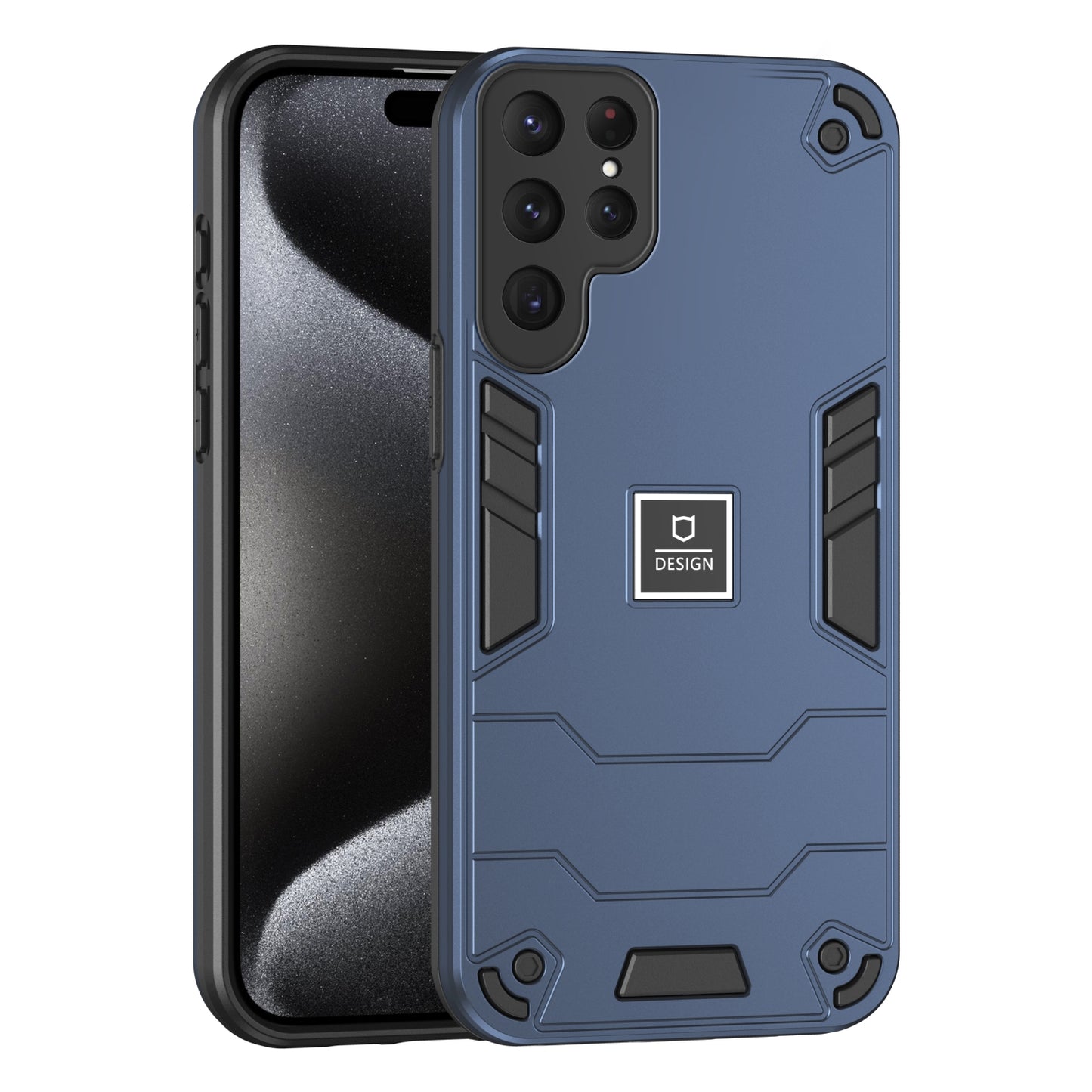 Samsung Galaxy S24 Ultra 5G 2 in 1 Shockproof, Lightweight Phone Case with TPU+PC Material, Fashionable Design, and Precise Cut-outs