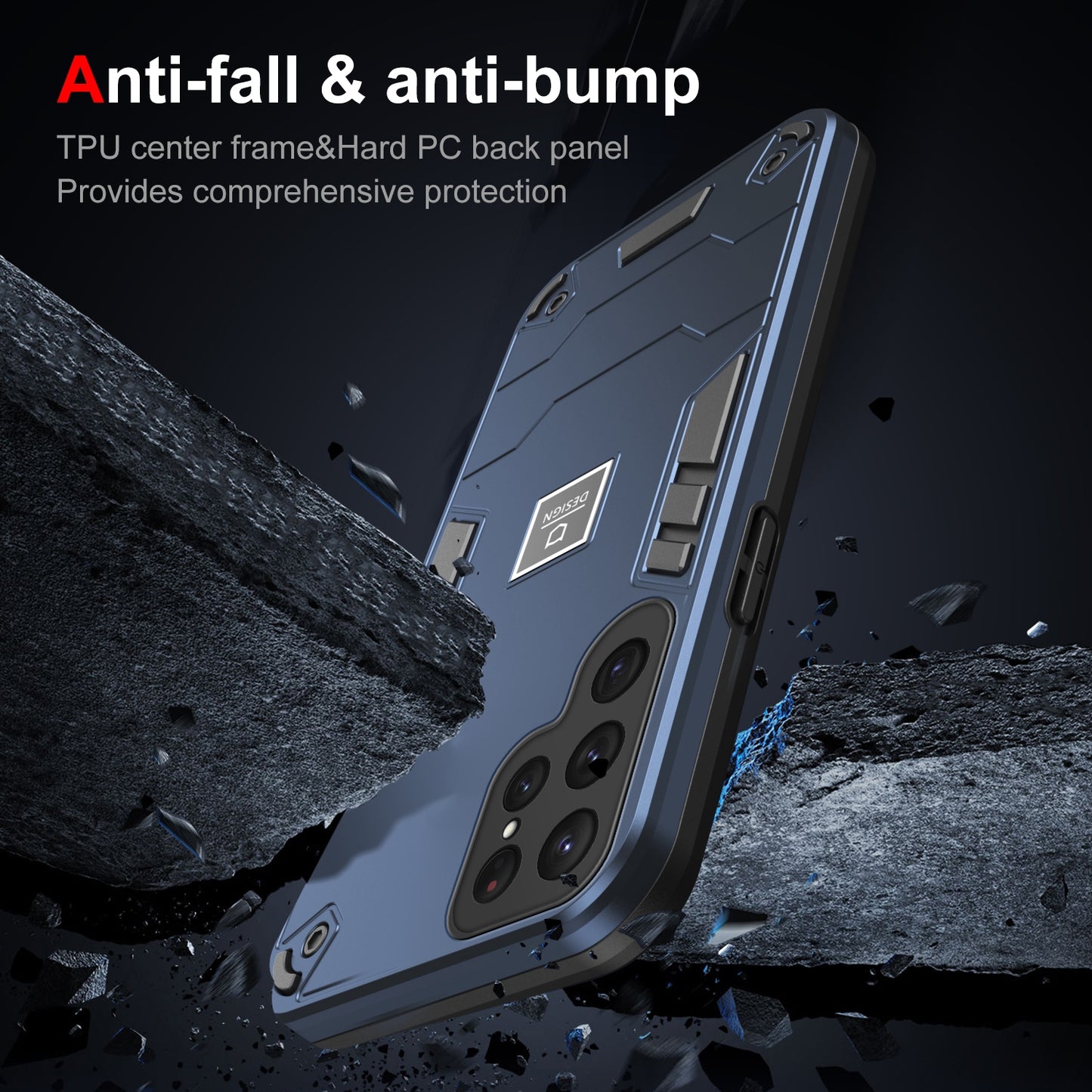 Samsung Galaxy S24 Ultra 5G 2 in 1 Shockproof, Lightweight Phone Case with TPU+PC Material, Fashionable Design, and Precise Cut-outs