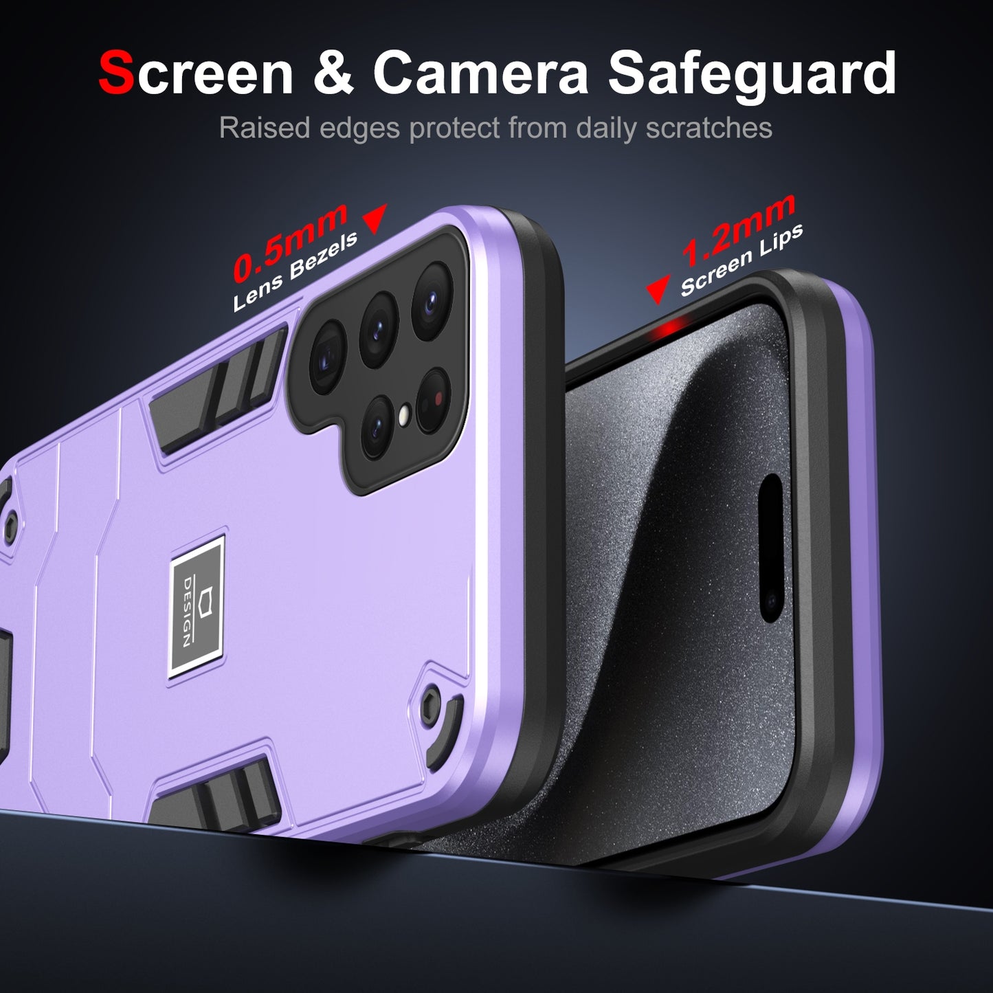 Samsung Galaxy S24 Ultra 5G 2 in 1 Shockproof, Lightweight Phone Case with TPU+PC Material, Fashionable Design, and Precise Cut-outs