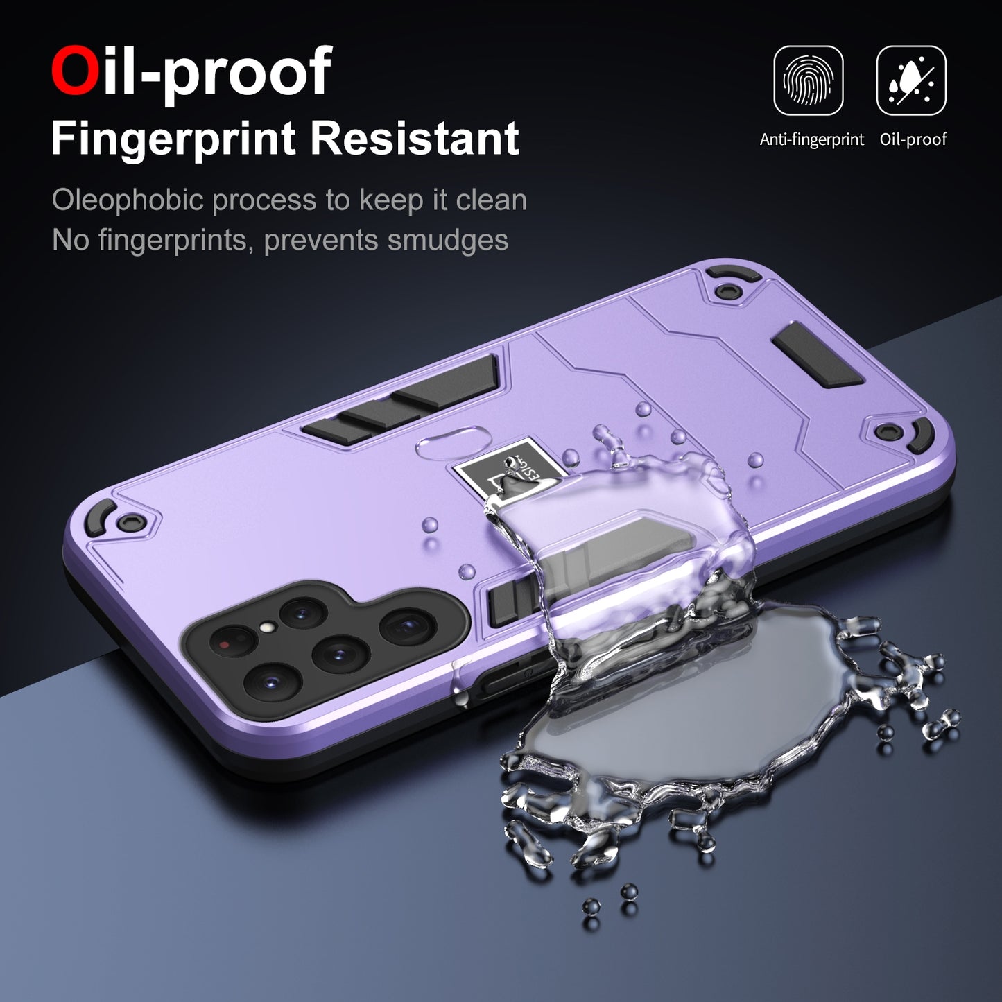 Samsung Galaxy S24 Ultra 5G 2 in 1 Shockproof, Lightweight Phone Case with TPU+PC Material, Fashionable Design, and Precise Cut-outs