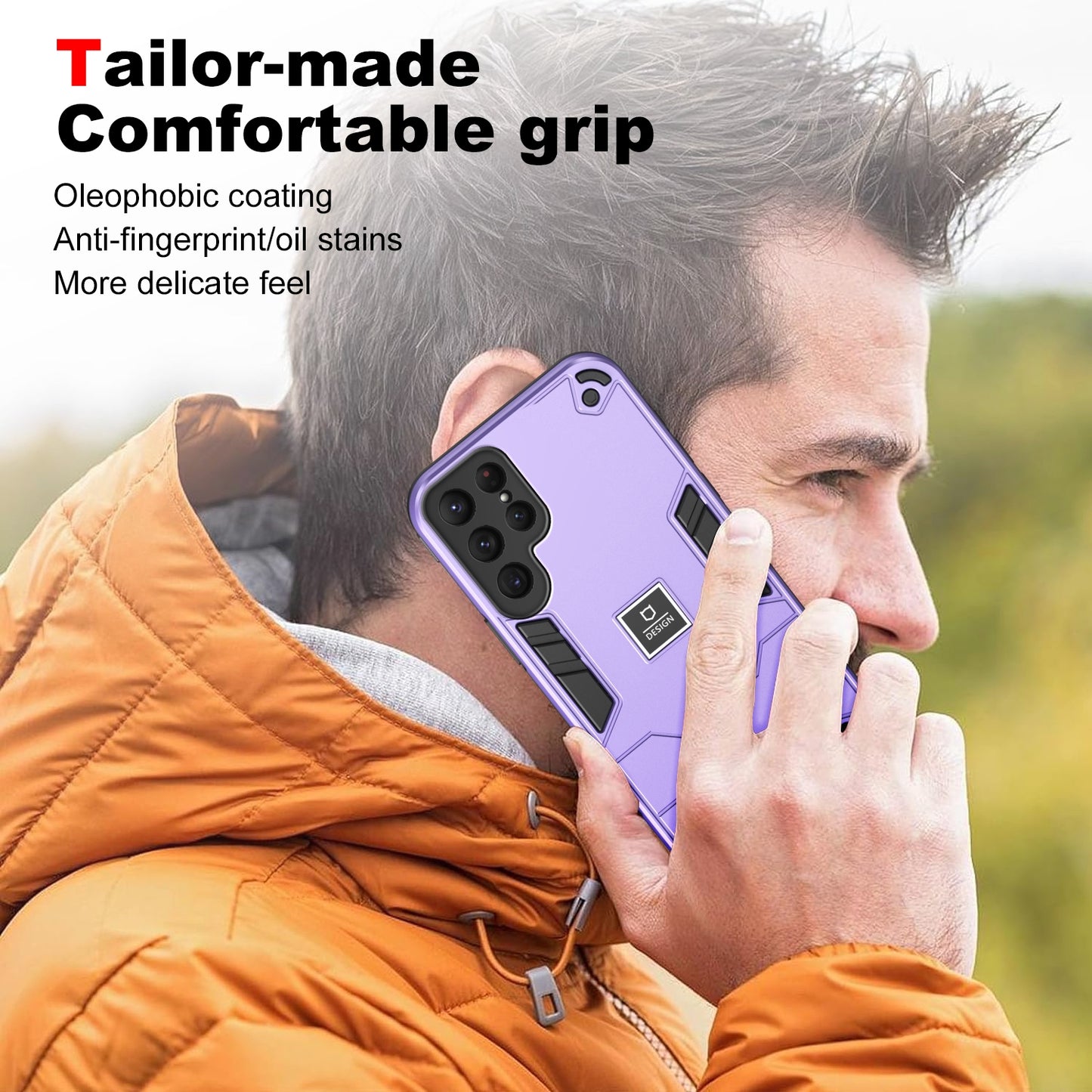 Samsung Galaxy S24 Ultra 5G 2 in 1 Shockproof, Lightweight Phone Case with TPU+PC Material, Fashionable Design, and Precise Cut-outs