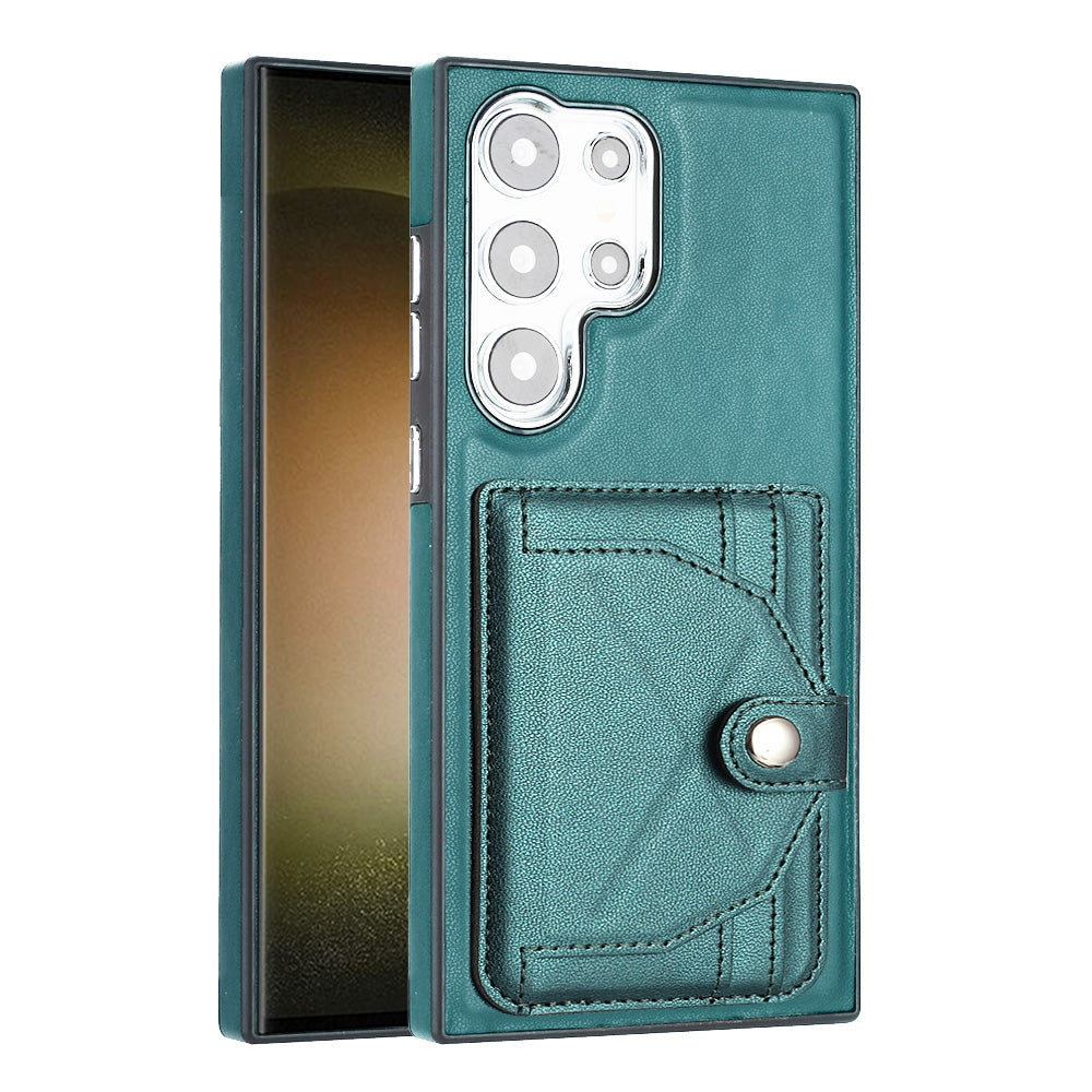 Samsung Galaxy S24 Ultra 5G Shockproof Leather Phone Case with Card Holder - Stylish, Durable, and Convenient