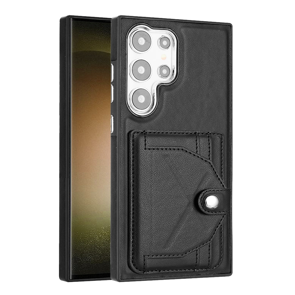Samsung Galaxy S24 Ultra 5G Shockproof Leather Phone Case with Card Holder - Stylish, Durable, and Convenient