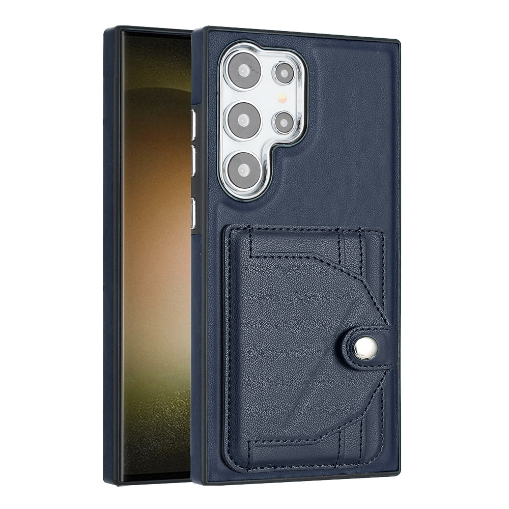 Samsung Galaxy S24 Ultra 5G Shockproof Leather Phone Case with Card Holder - Stylish, Durable, and Convenient