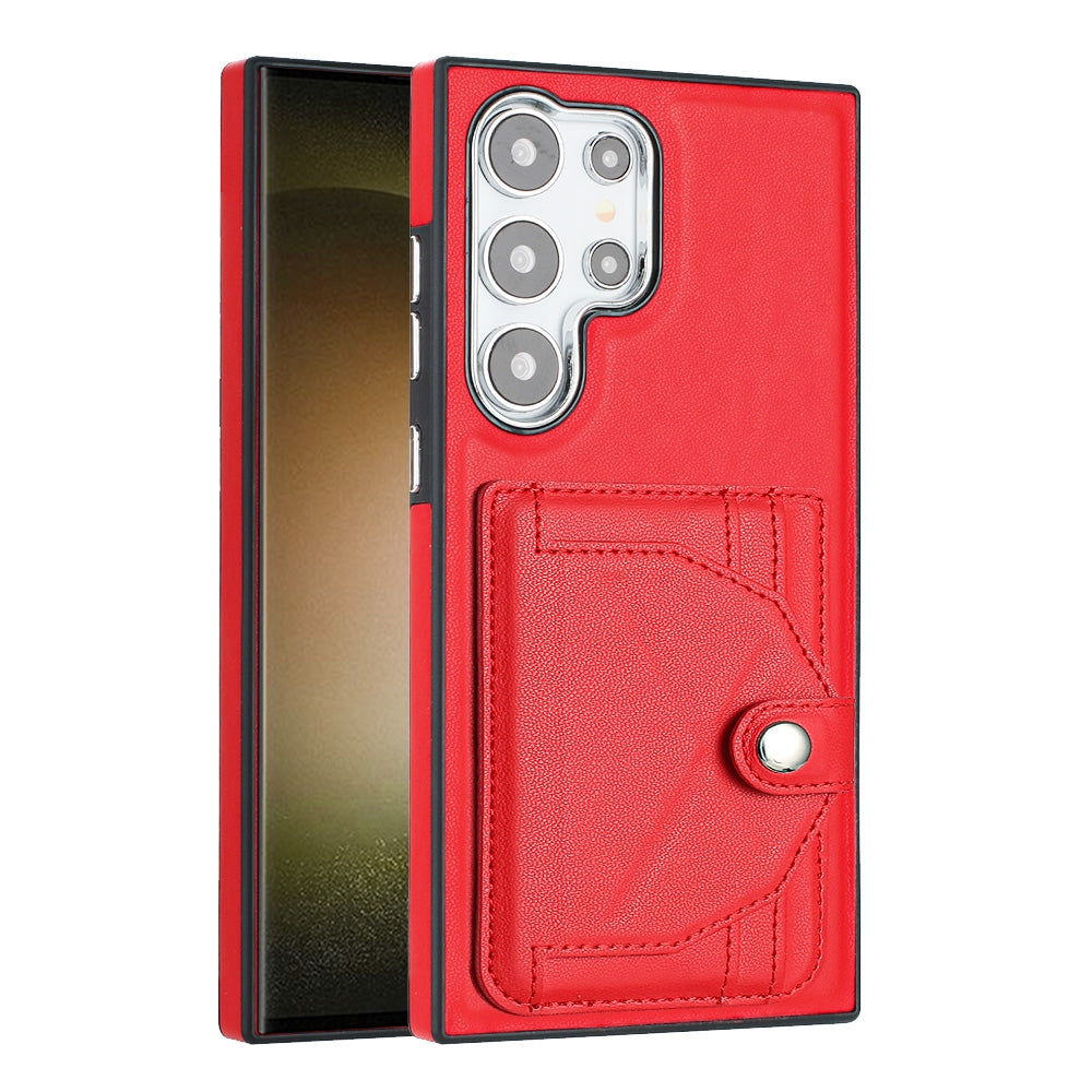 Samsung Galaxy S24 Ultra 5G Shockproof Leather Phone Case with Card Holder - Stylish, Durable, and Convenient