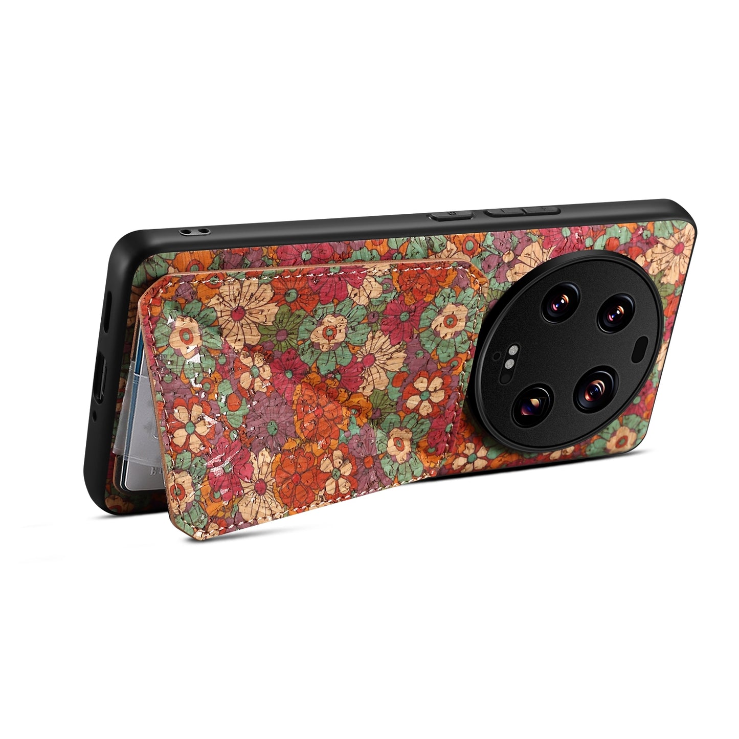 Xiaomi 13 Ultra Dual Card Slot Holder Phone Case – Patterned Design, Scratch & Dirt Protection, Convenient Holder