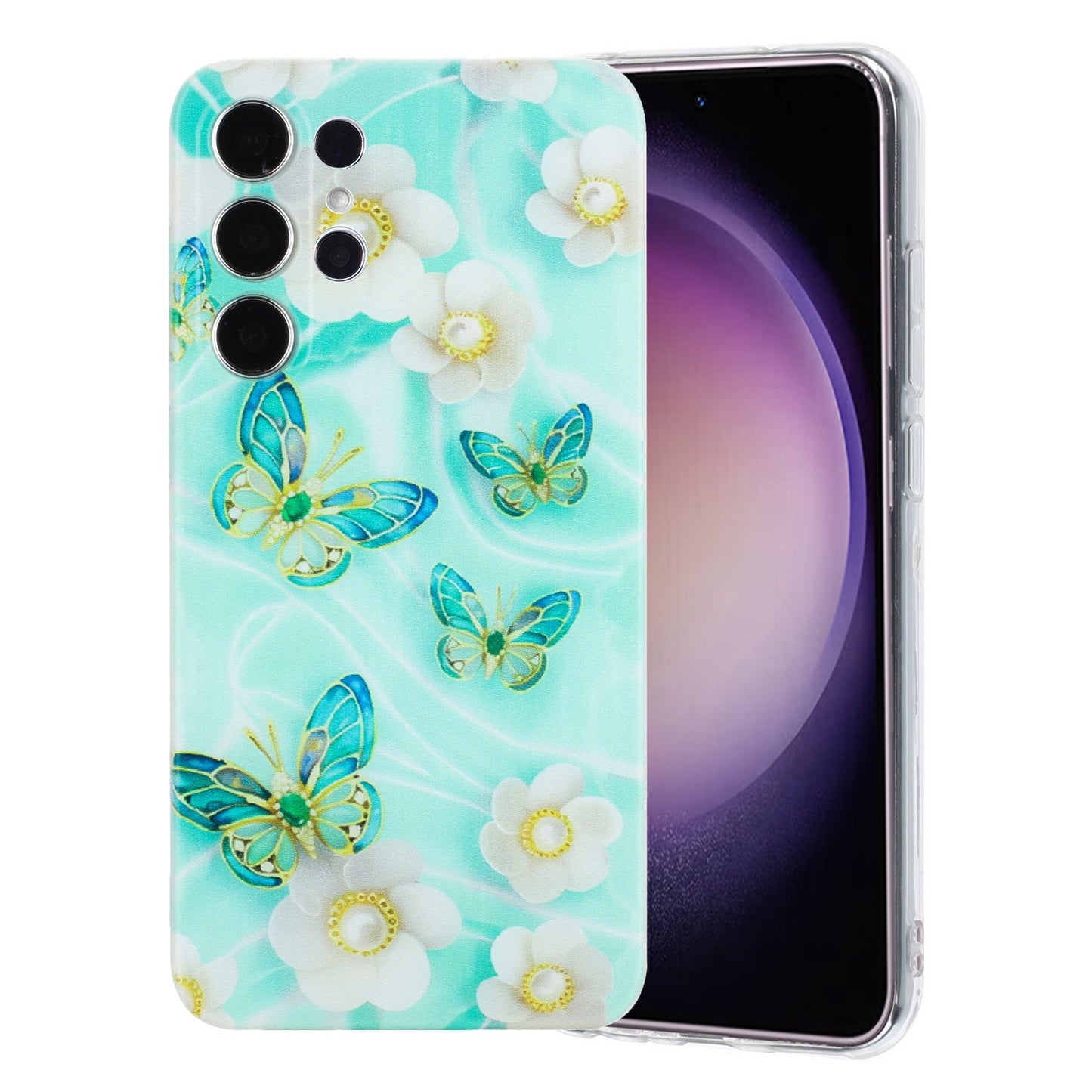 Samsung Galaxy S24 Ultra 5G TPU Phone Case with Colourful Painting Pattern – Wear-Resistant and Lightweight