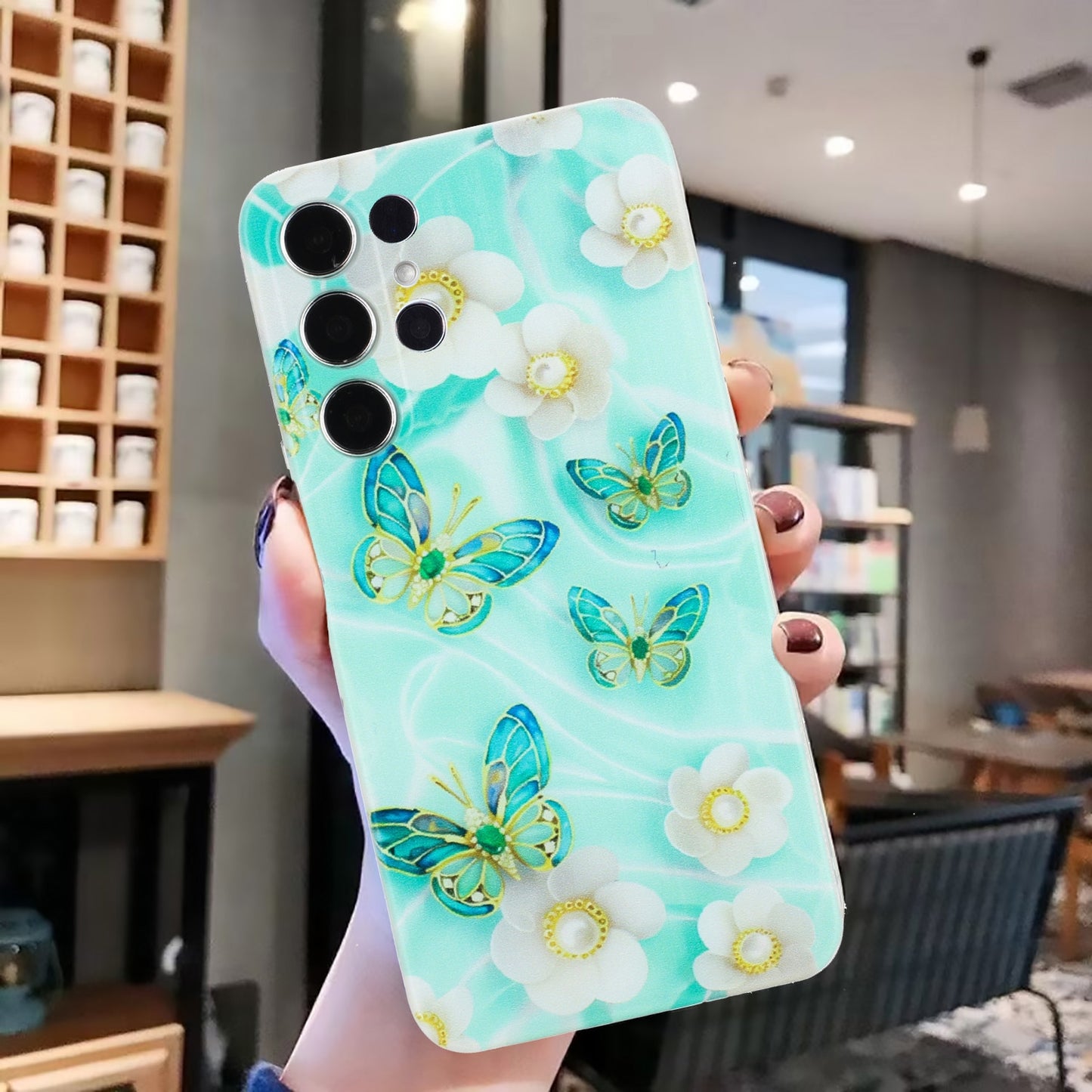 Samsung Galaxy S24 Ultra 5G TPU Phone Case with Colourful Painting Pattern – Wear-Resistant and Lightweight