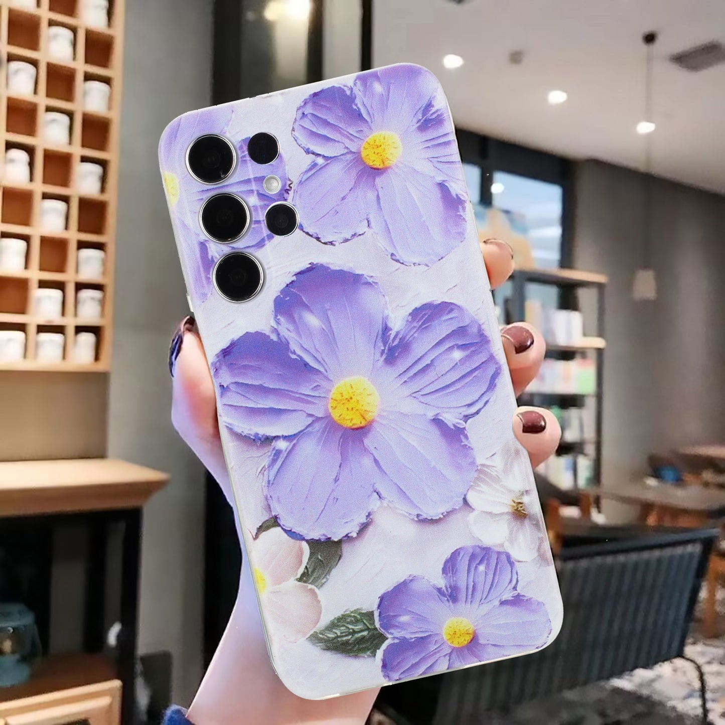 Samsung Galaxy S24 Ultra 5G TPU Phone Case with Colourful Painting Pattern – Wear-Resistant and Lightweight