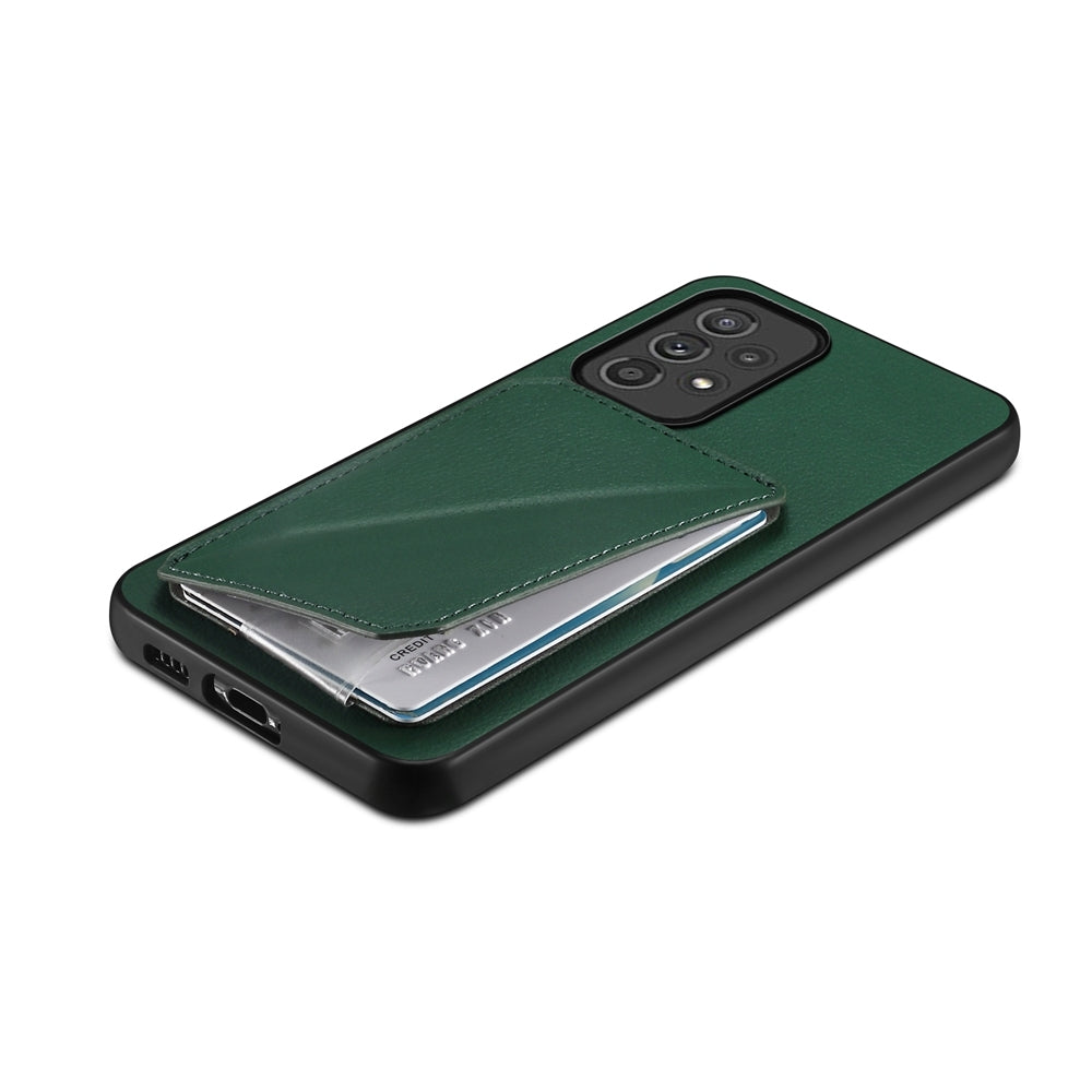 Samsung Galaxy A33 5G Calf Texture Leather Case with Dual Card Slots and Stand Function