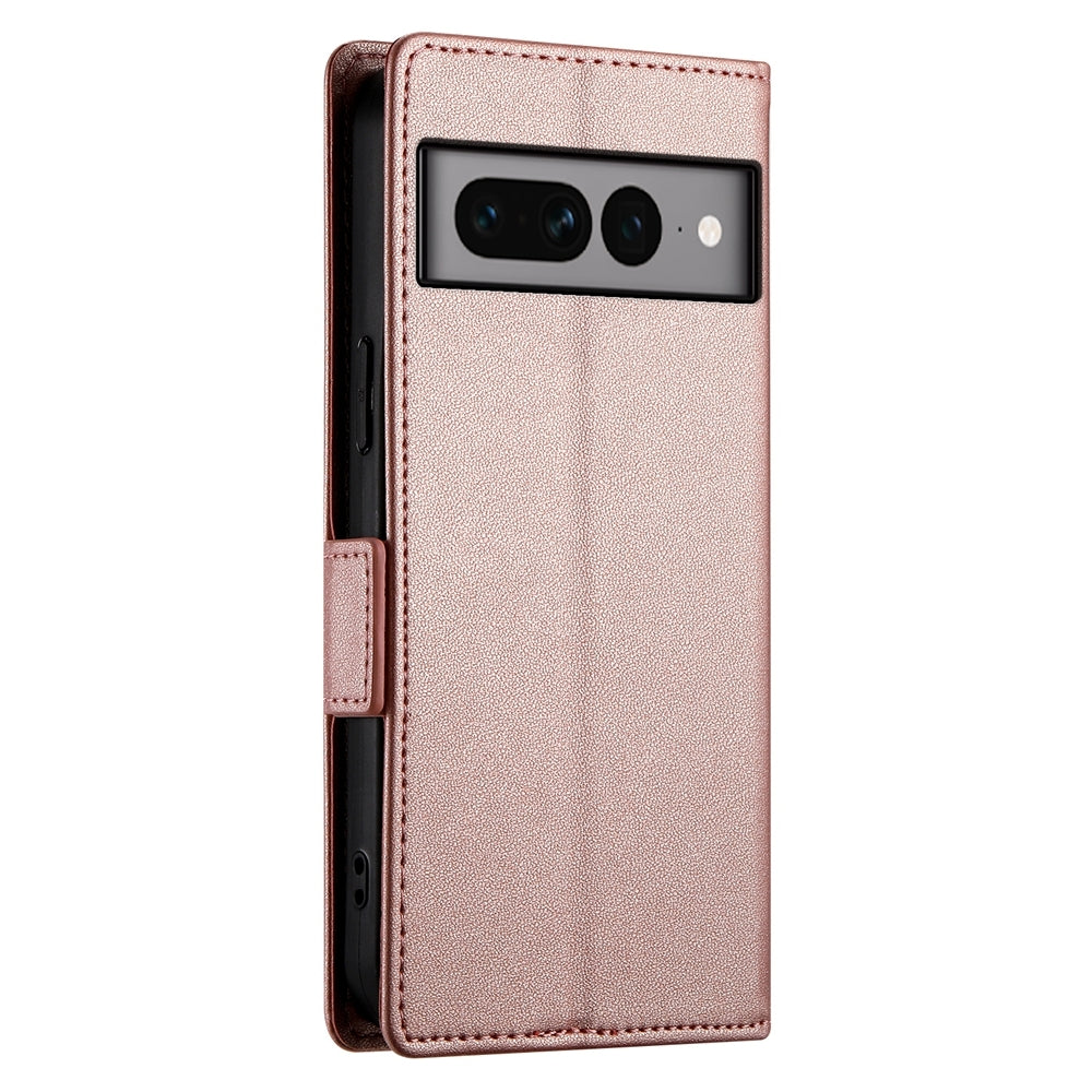 Google Pixel 7 Pro Wallet Case - Luxury Magnetic PU Leather Flip Cover with Card Slots, Stand & Shockproof Protection