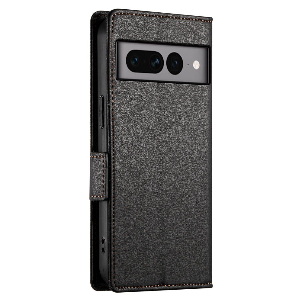 Google Pixel 7 Pro Wallet Case - Luxury Magnetic PU Leather Flip Cover with Card Slots, Stand & Shockproof Protection