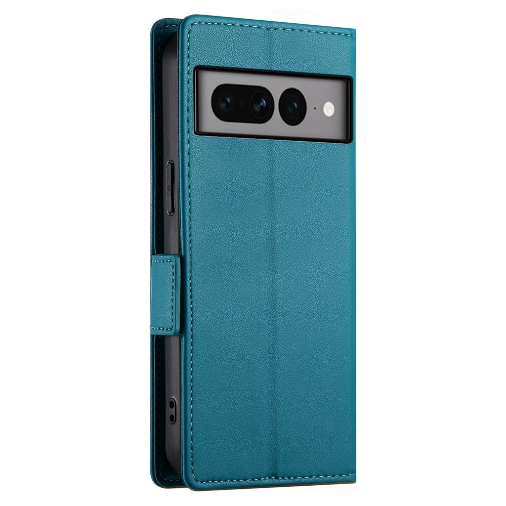 Google Pixel 7 Pro Wallet Case - Luxury Magnetic PU Leather Flip Cover with Card Slots, Stand & Shockproof Protection