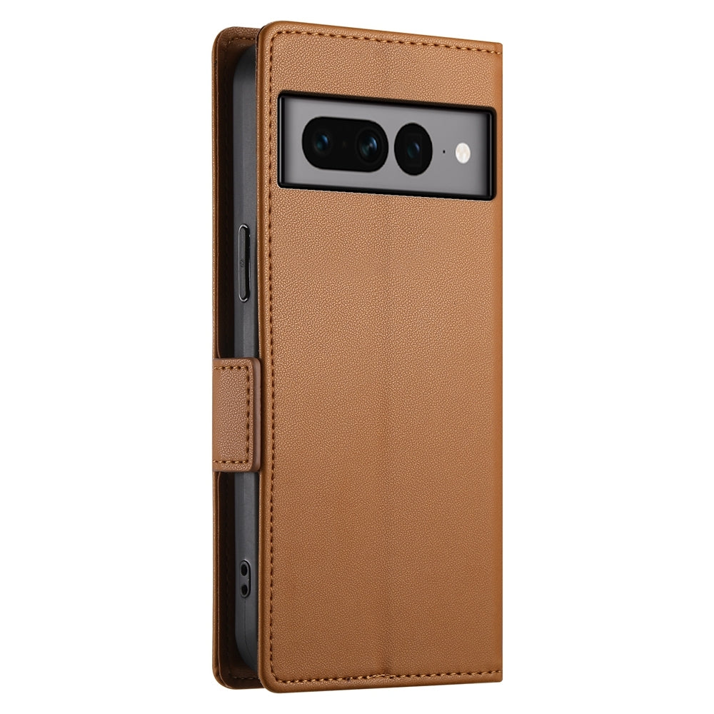 Google Pixel 7 Pro Wallet Case - Luxury Magnetic PU Leather Flip Cover with Card Slots, Stand & Shockproof Protection